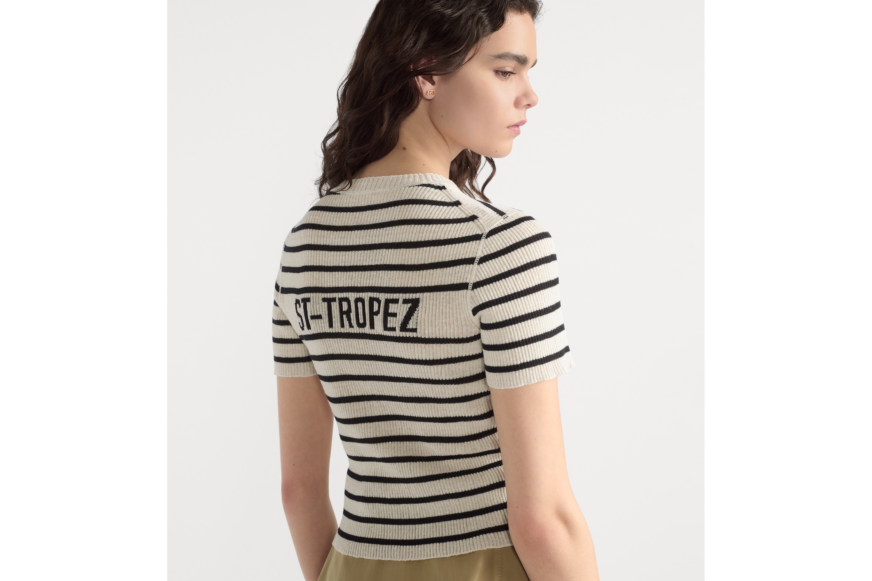 Dioriviera Cropped Short-Sleeved Sweater