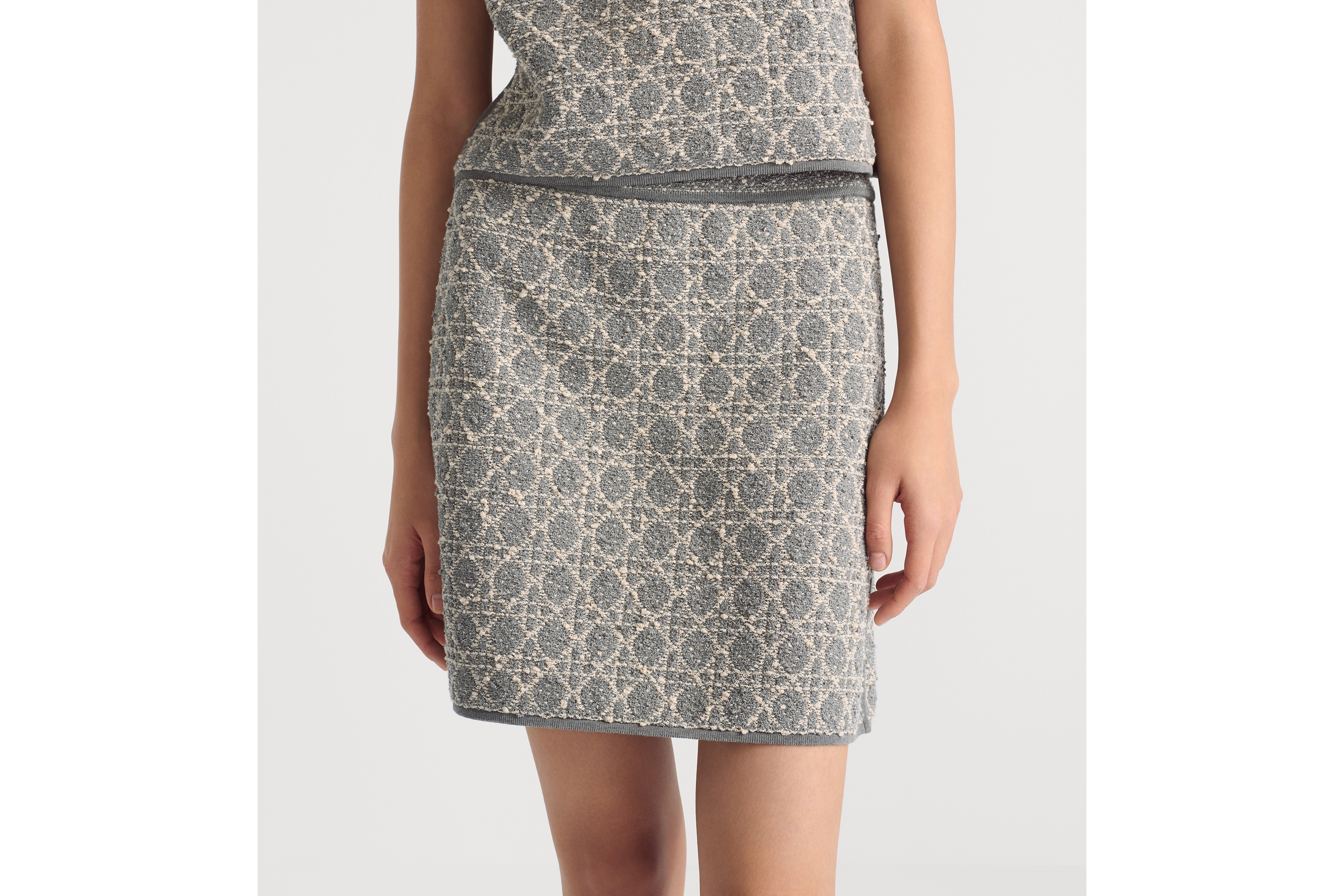 Macrocannage Miniskirt