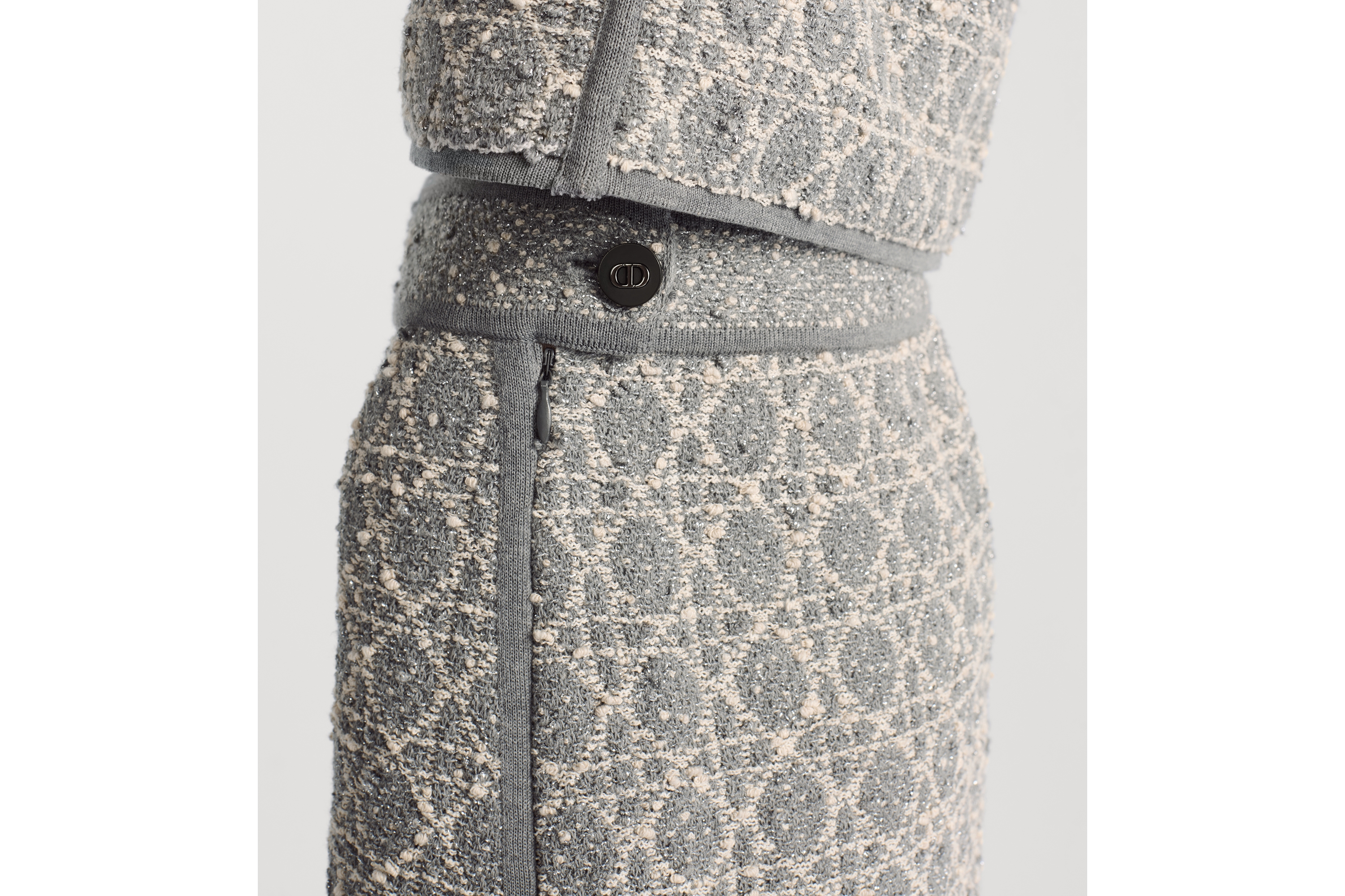 Macrocannage Miniskirt