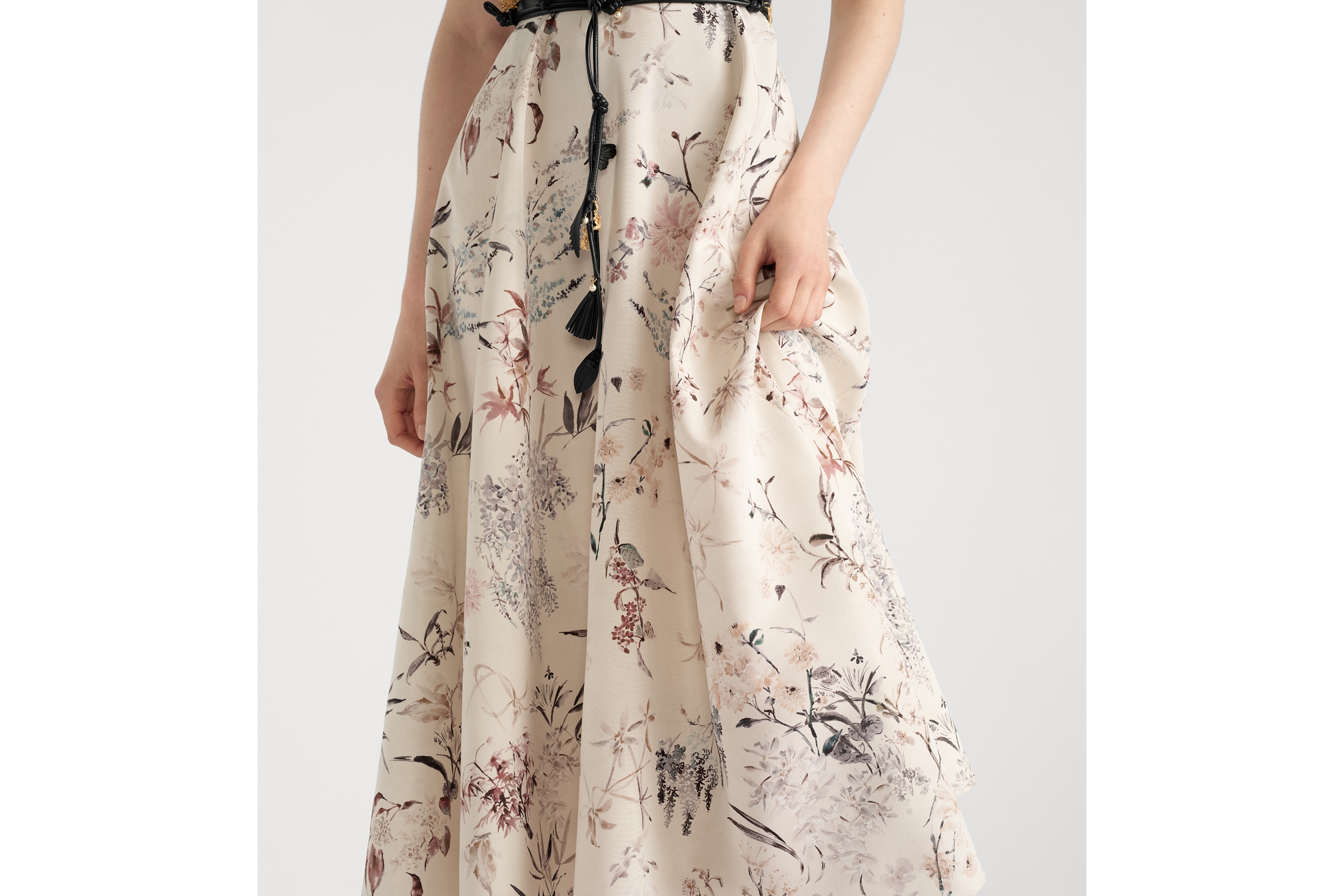 Mid-Length Belted Dress