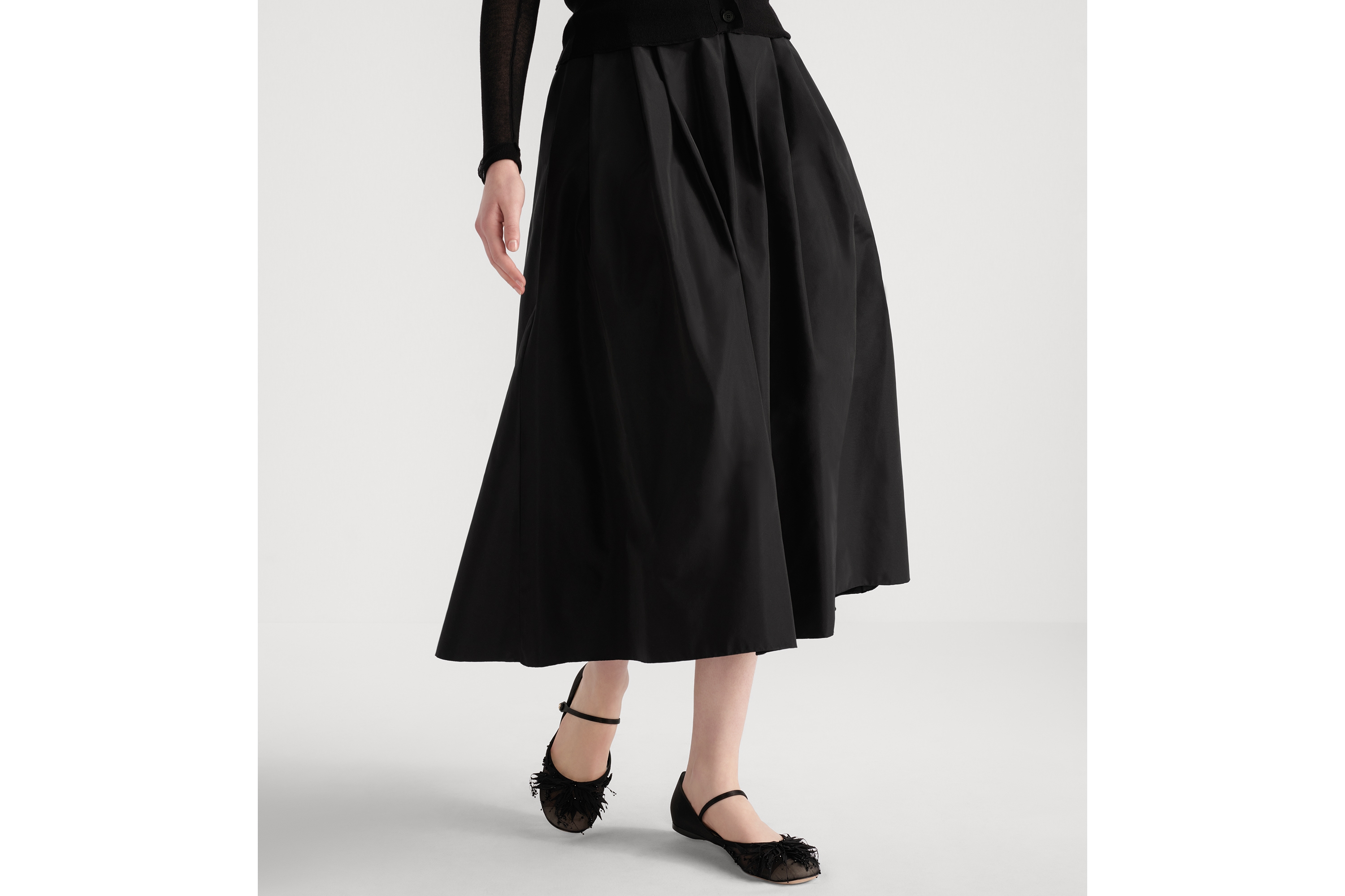 Jupe évasée Noire New Look - Taille 10-11 Ans - Occasion Très Bon état