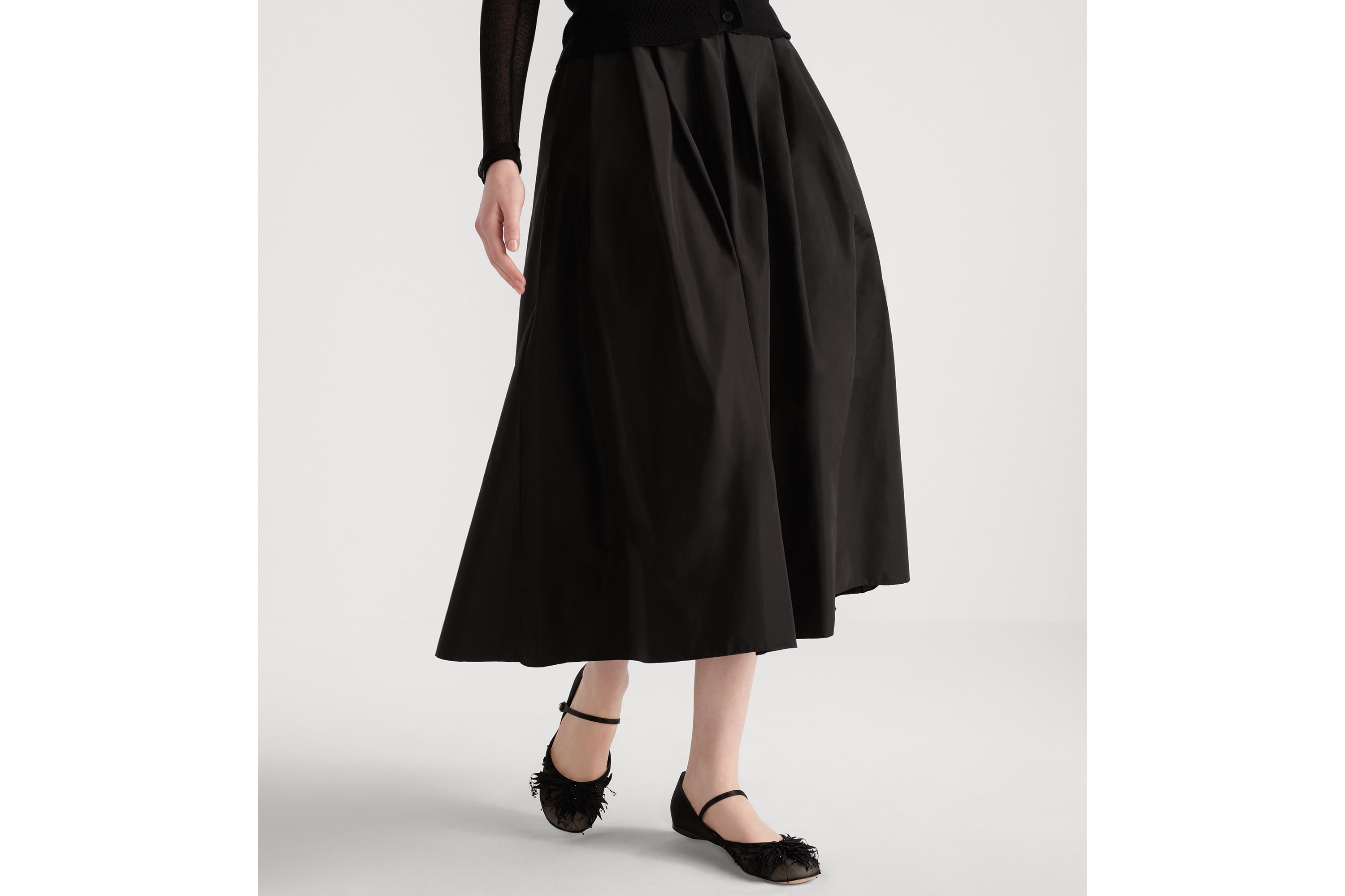 Mid-Length Flared Skirt