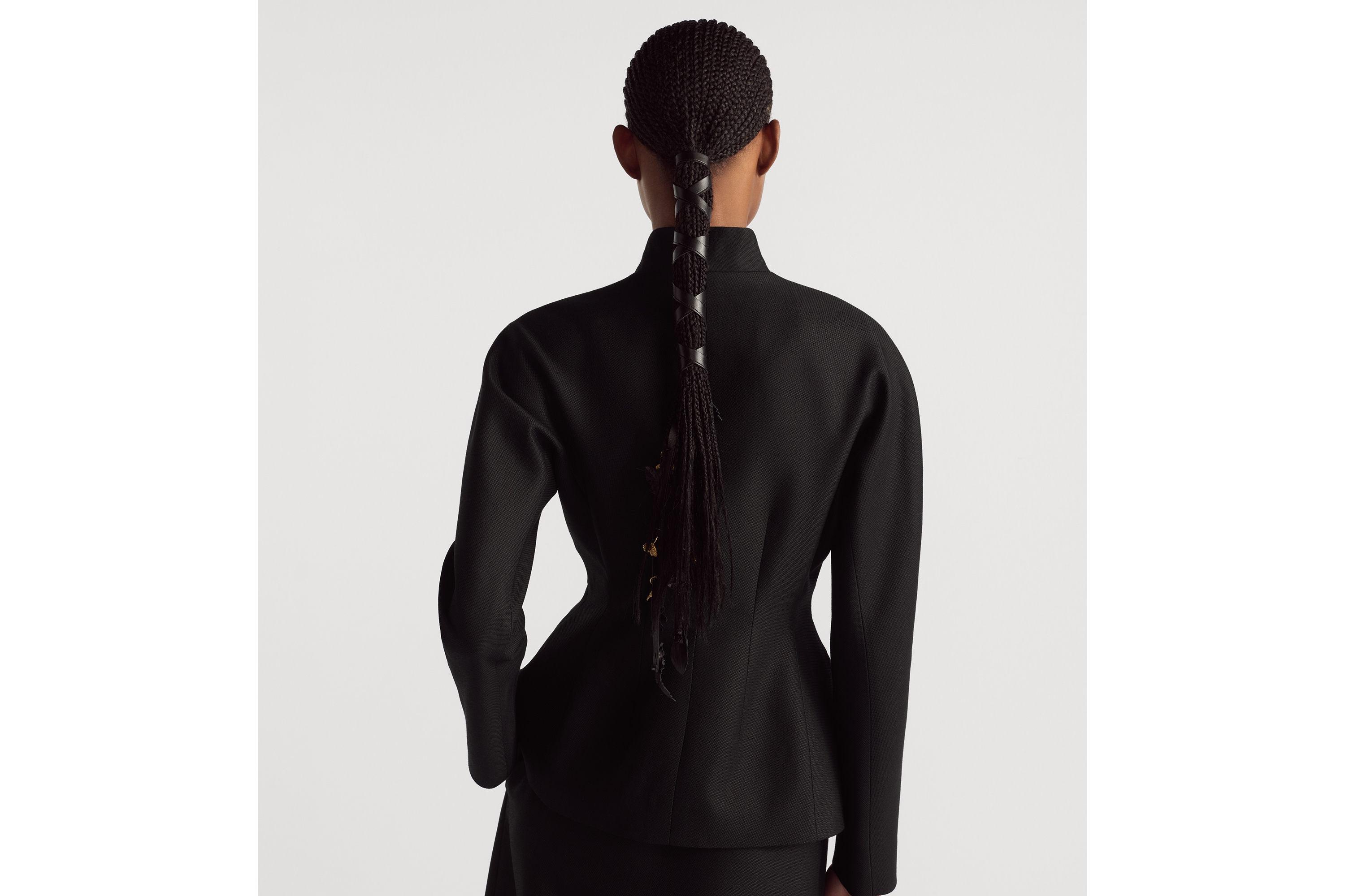 ジャケット バージンウール & シルク グレインドプードル E09