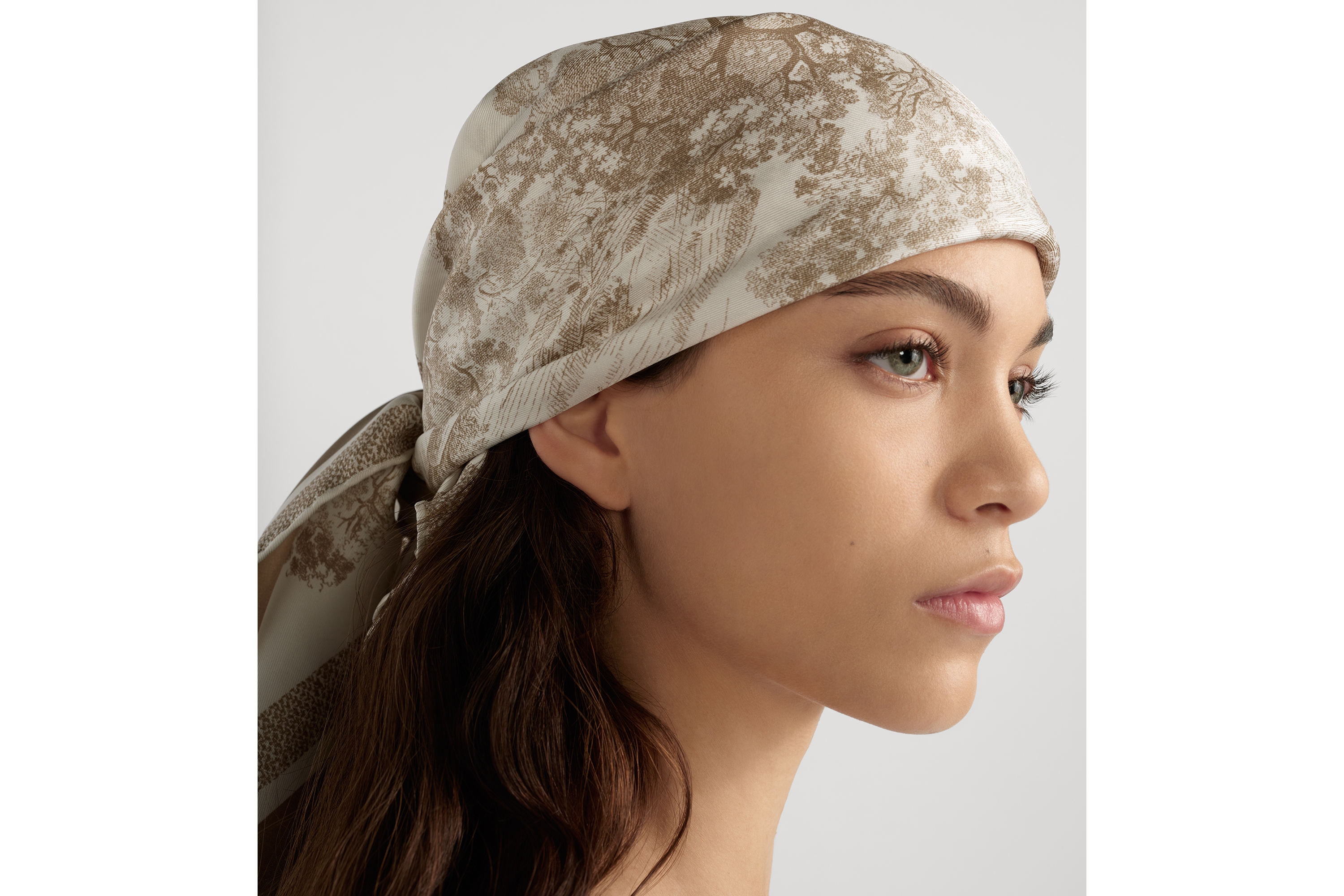 Foulard 100% Seta Foulard Effetto Seta Quadrato 53x53 Cm - Motivo Impressionismo Vintage Per Ufficio E Casual Accessorio Moda Multiuso Ufficio