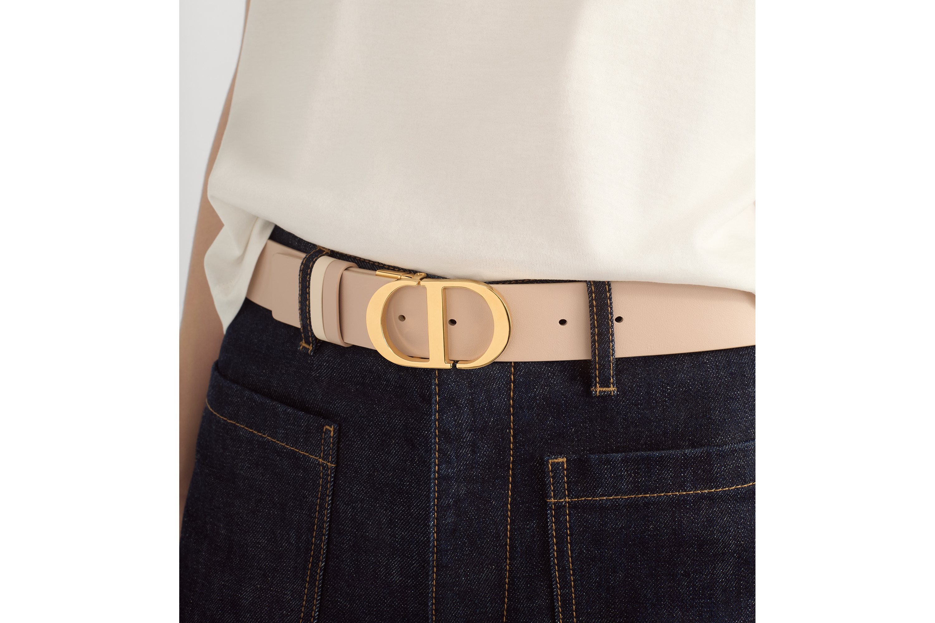 DIOR 30 Montaigne リバーシブルベルト DIOR | 30 Montaigne リバーシブルベルト 20mm スムースカーフスキン