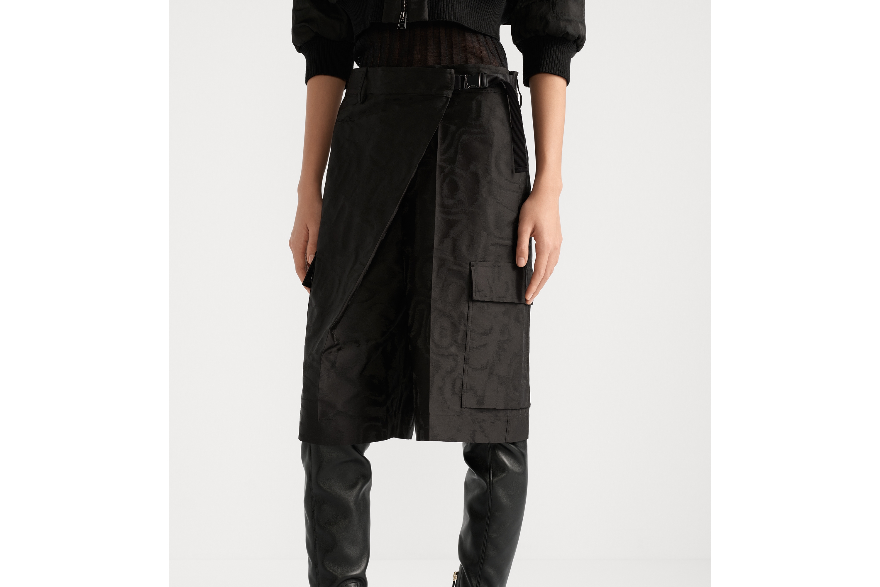 Cargo Wrap Bermuda Shorts