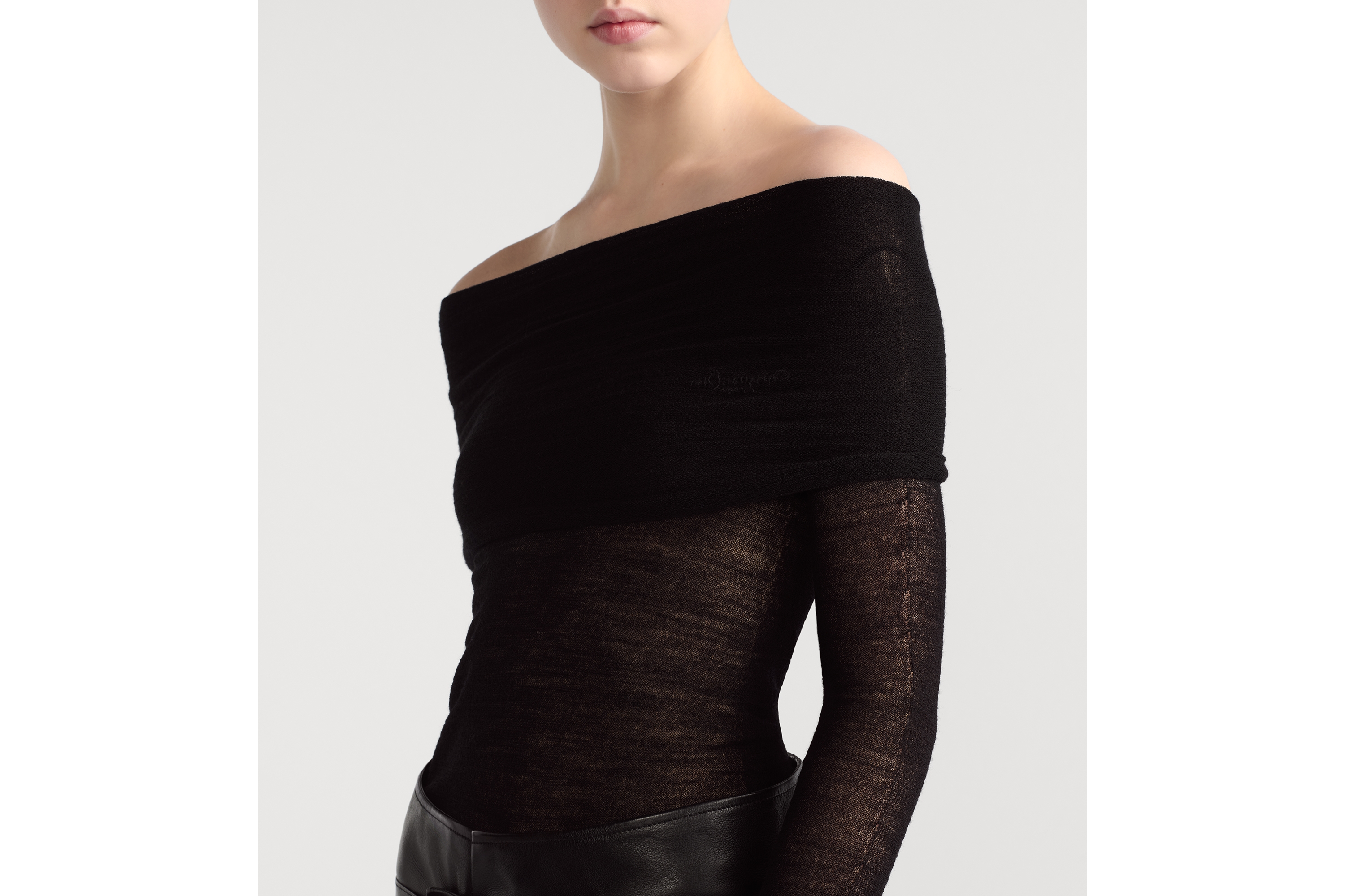 Fitted Draped Sweater