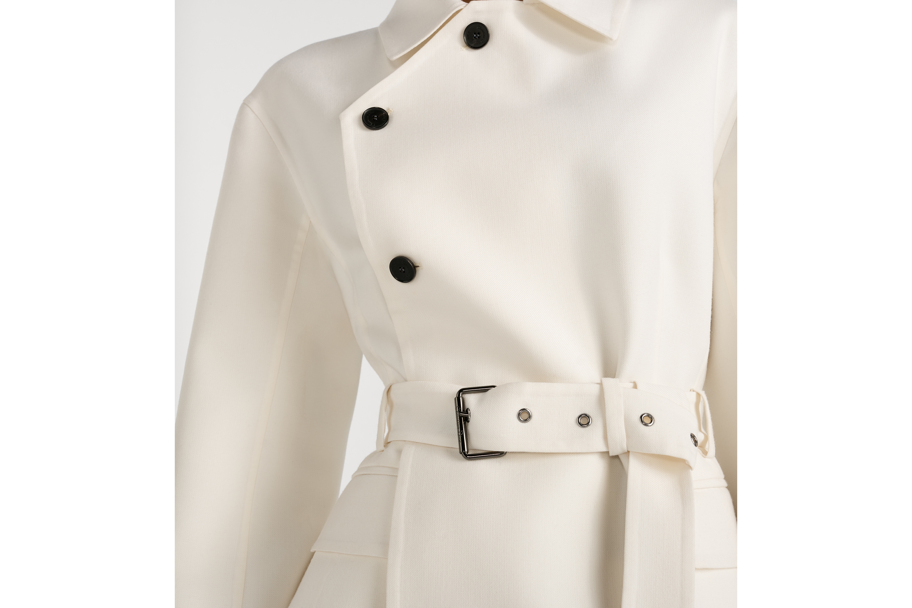 look_image_alt_prefix ベルト付き ジャケット バージンウール & シルク ギャバジン E13