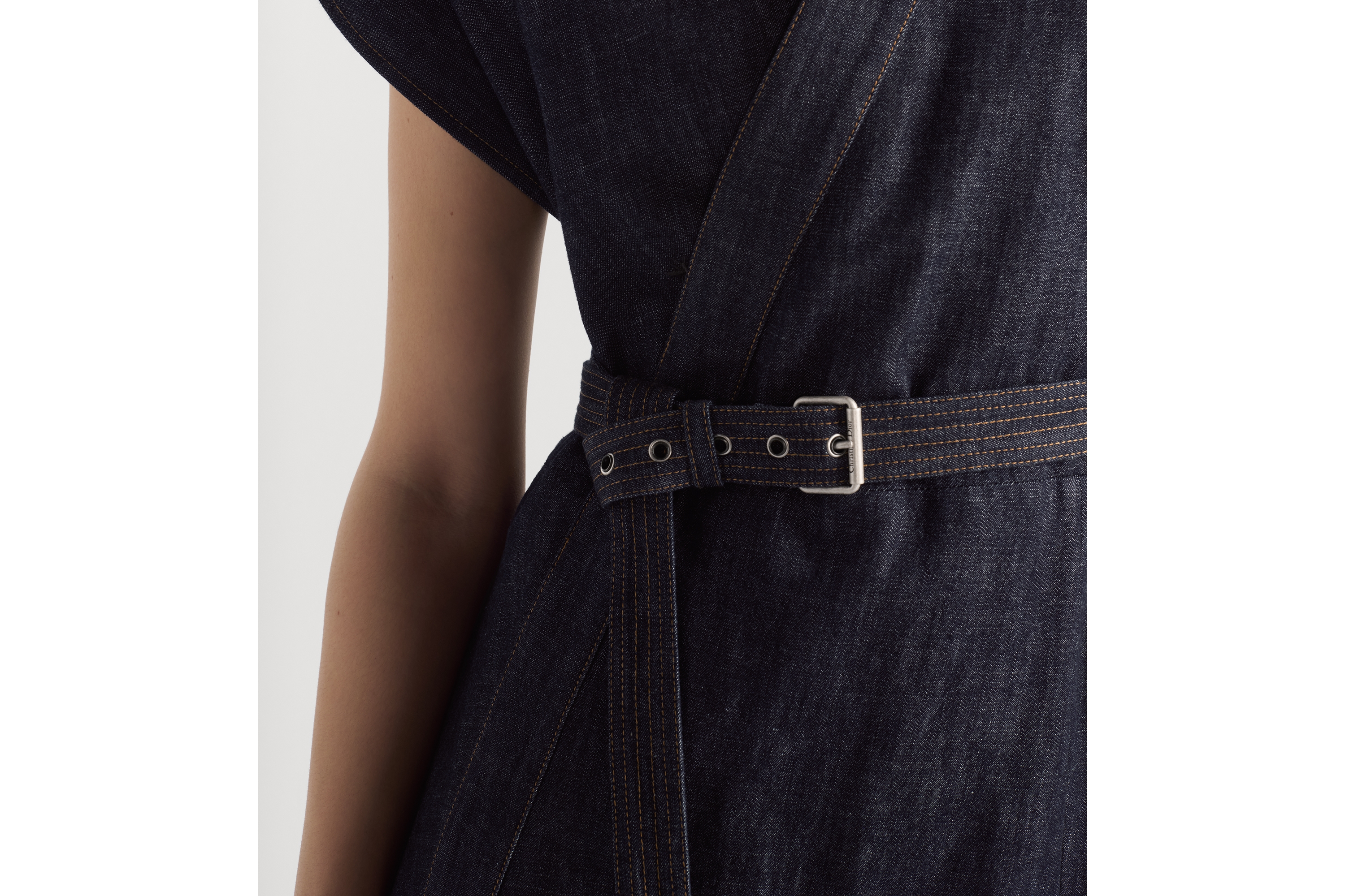 Mid-Length Belted Dress