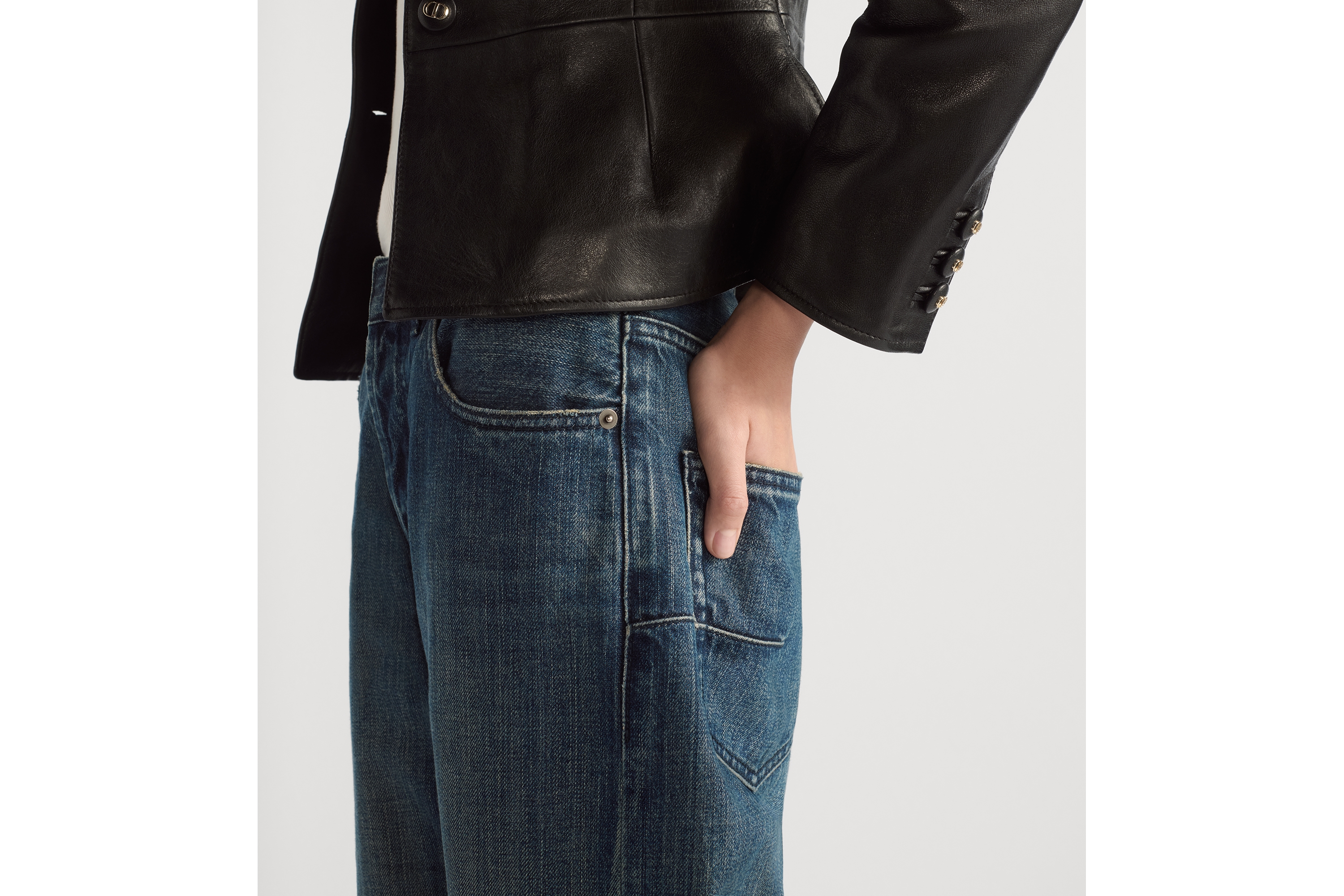 Look Boyfriend Jeans Blue Denim E10