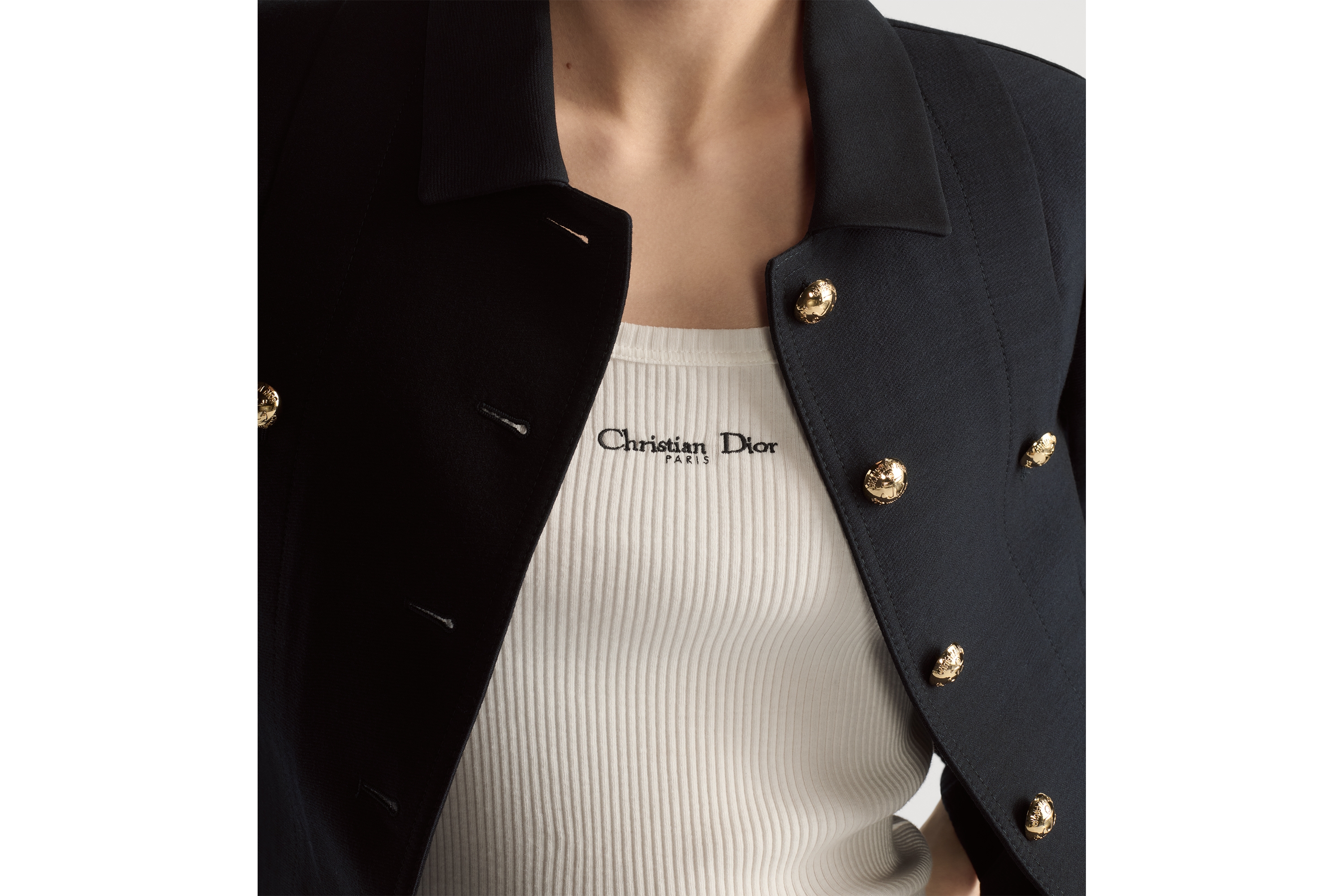 look_image_alt_prefix クロップド ジャケット ウール & シルク E12