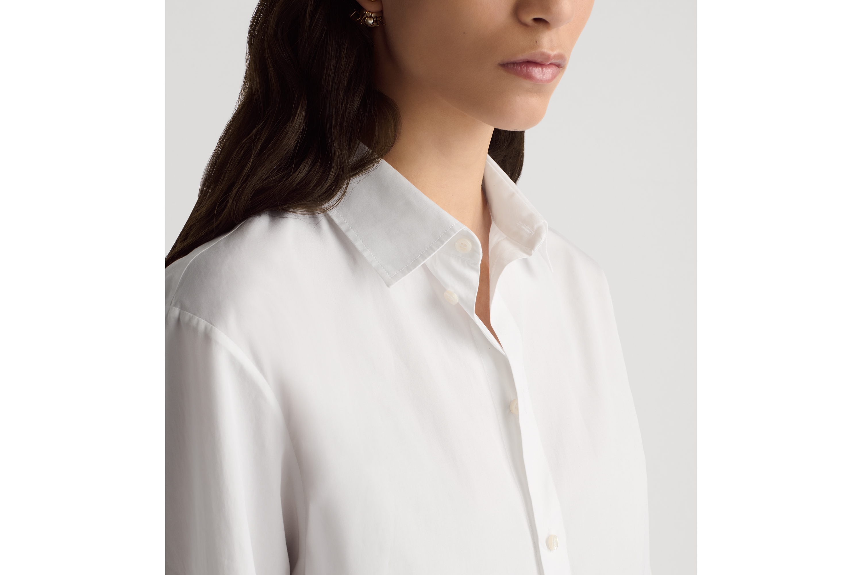 Look Blouse White Cotton E12