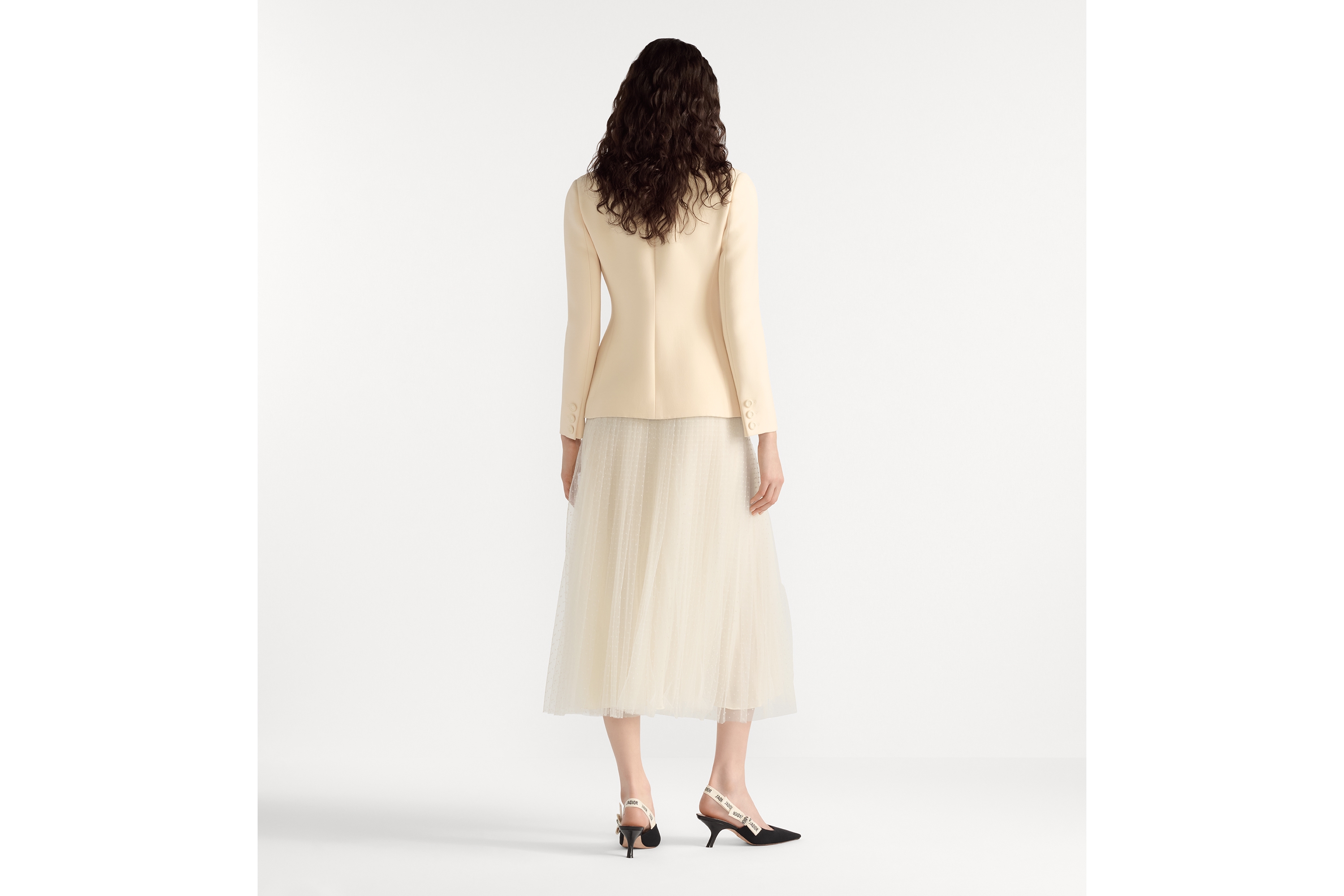 look_image_alt_prefix 30 Montaigne Bar 西裝外套 白色單排釦羊毛及絲綢 E03