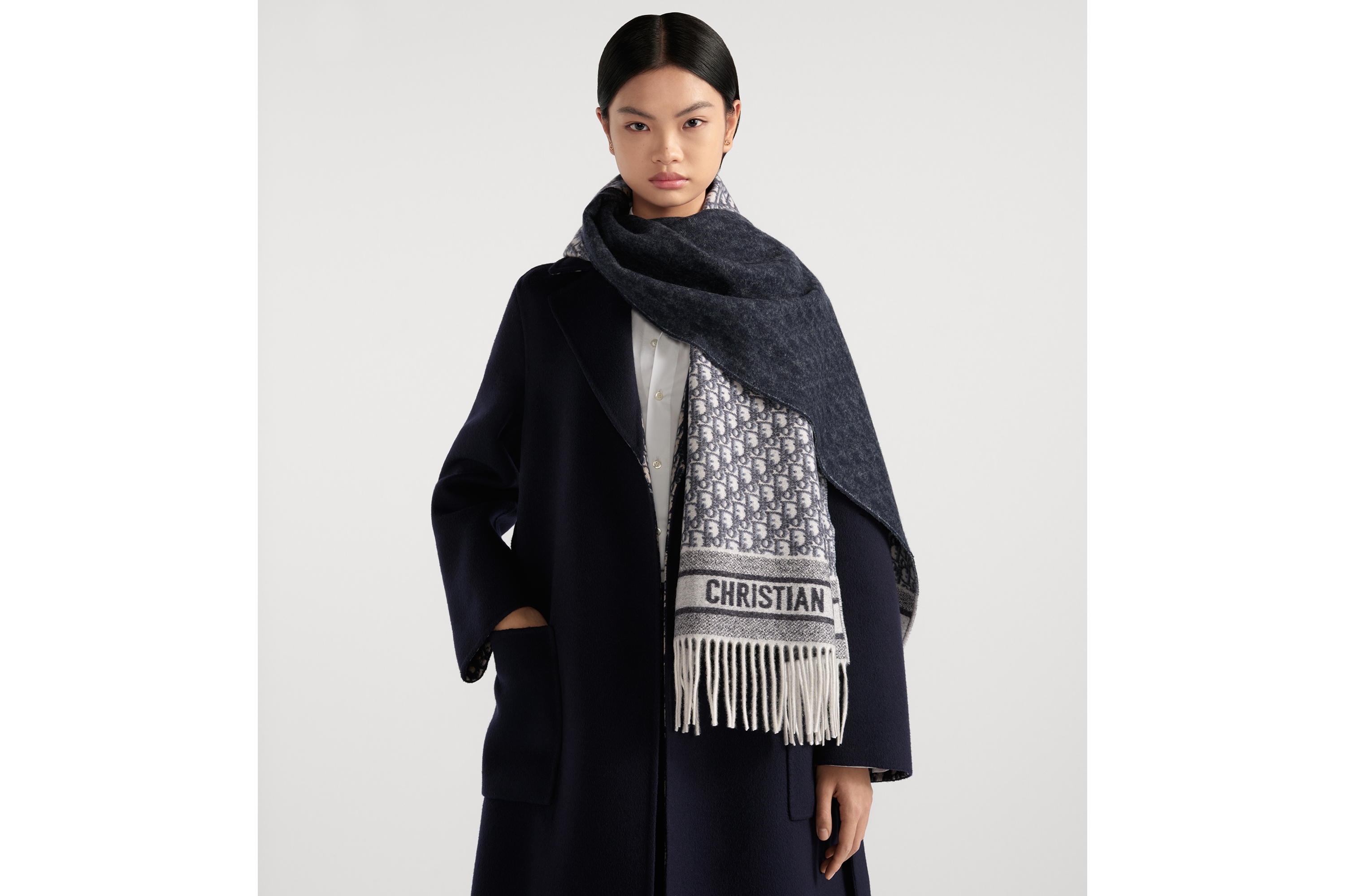 DIOR | マフラー ディオール オブリーク カシミヤ