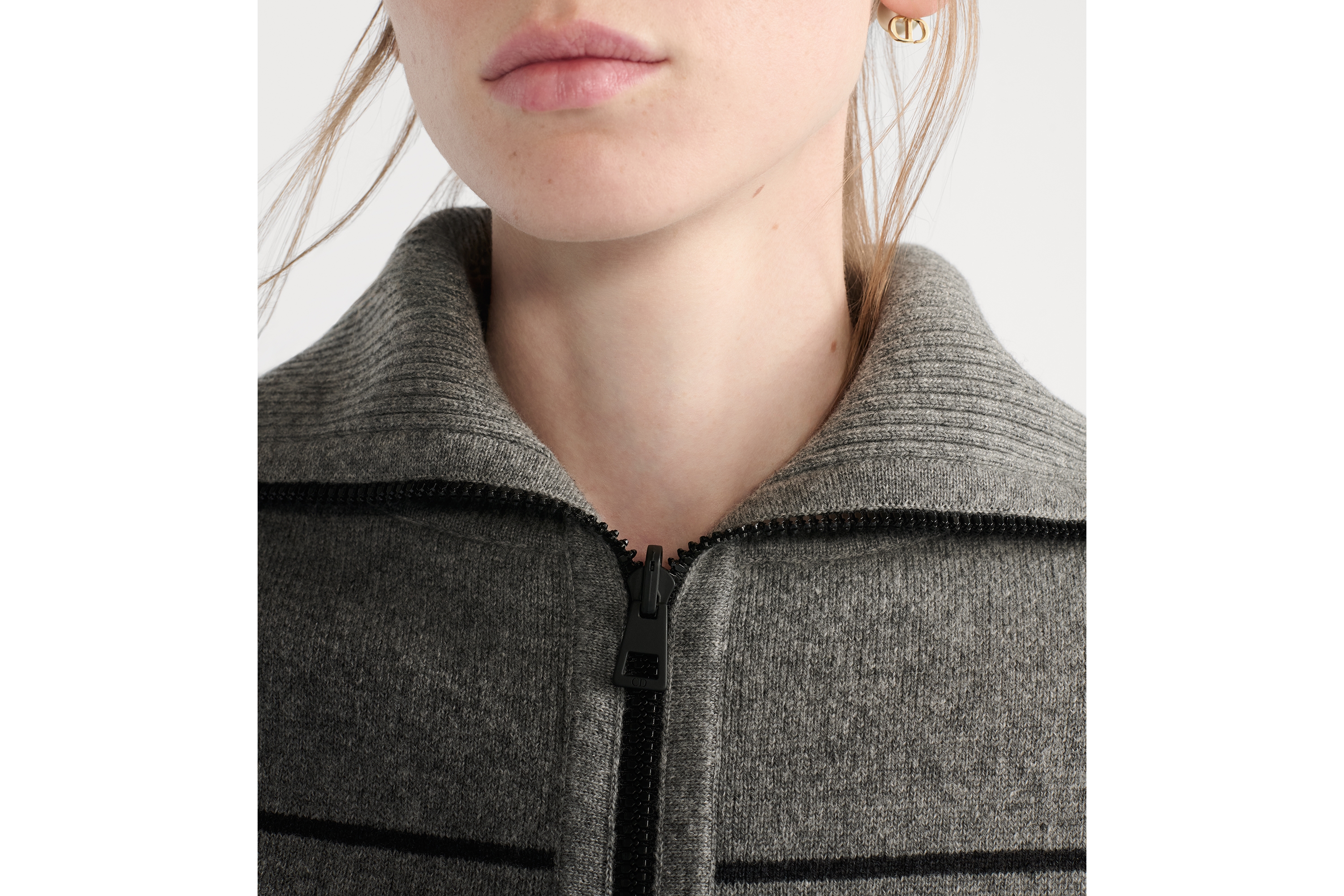 リバーシブル カーディガン ディオール オブリーク カシミヤブレンド ニット E12