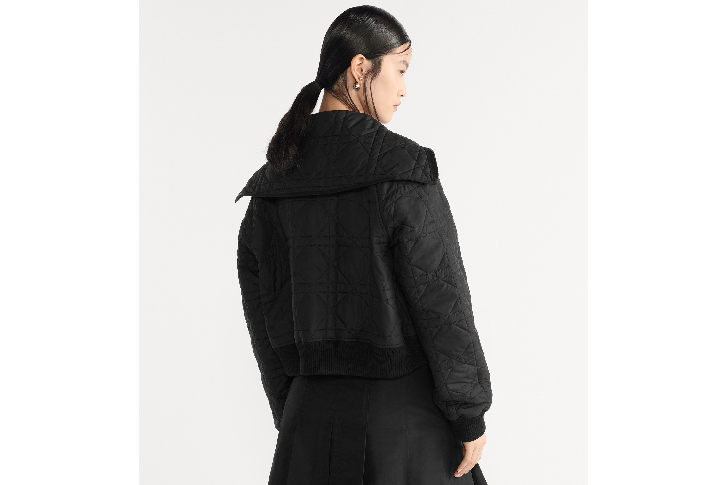 look_image_alt_prefix オーバーサイズカラー付き ジャケット マクロカナージュ キルティング テクニカル タフタ E05