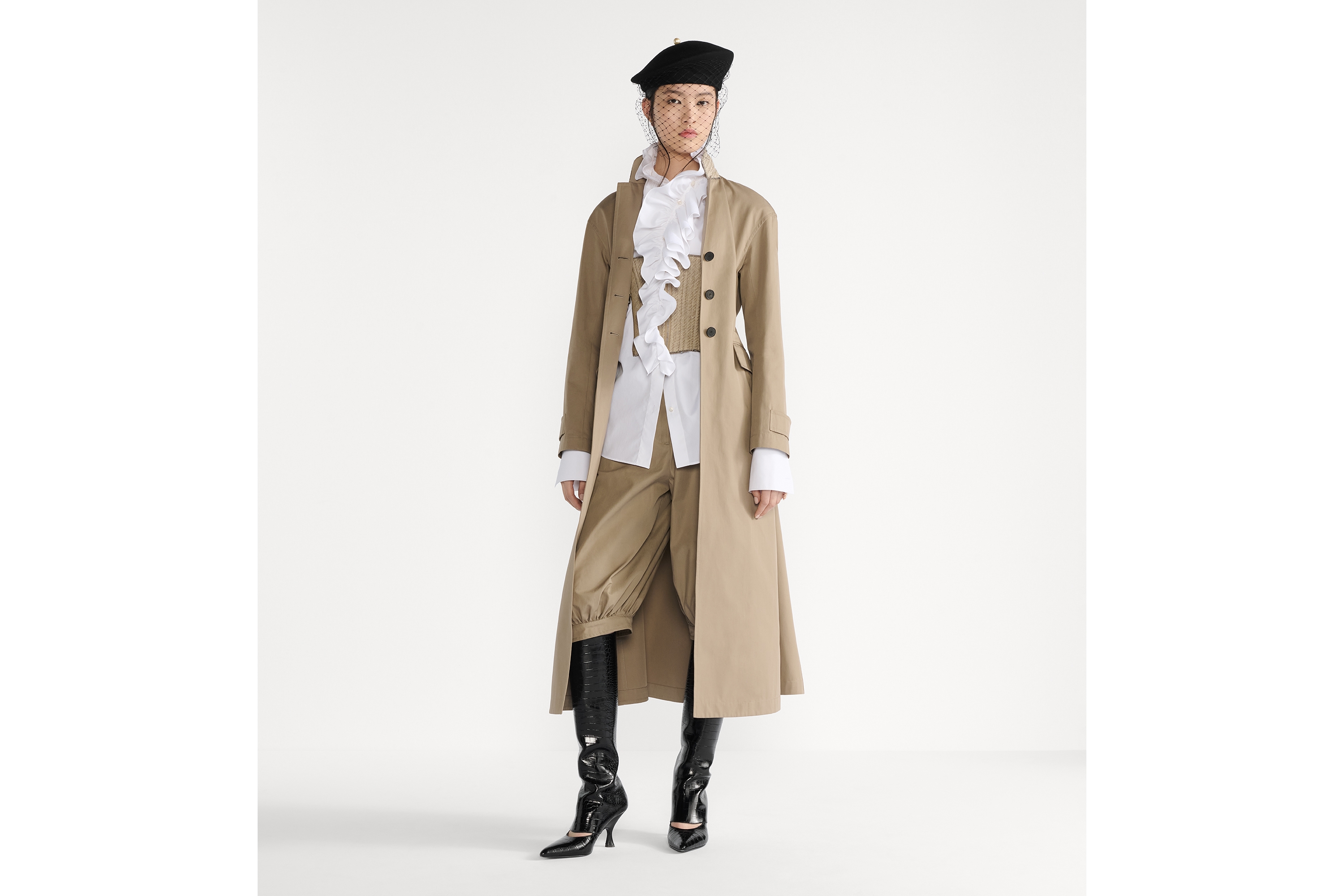 DIOR | トレンチコート コットンギャバジン