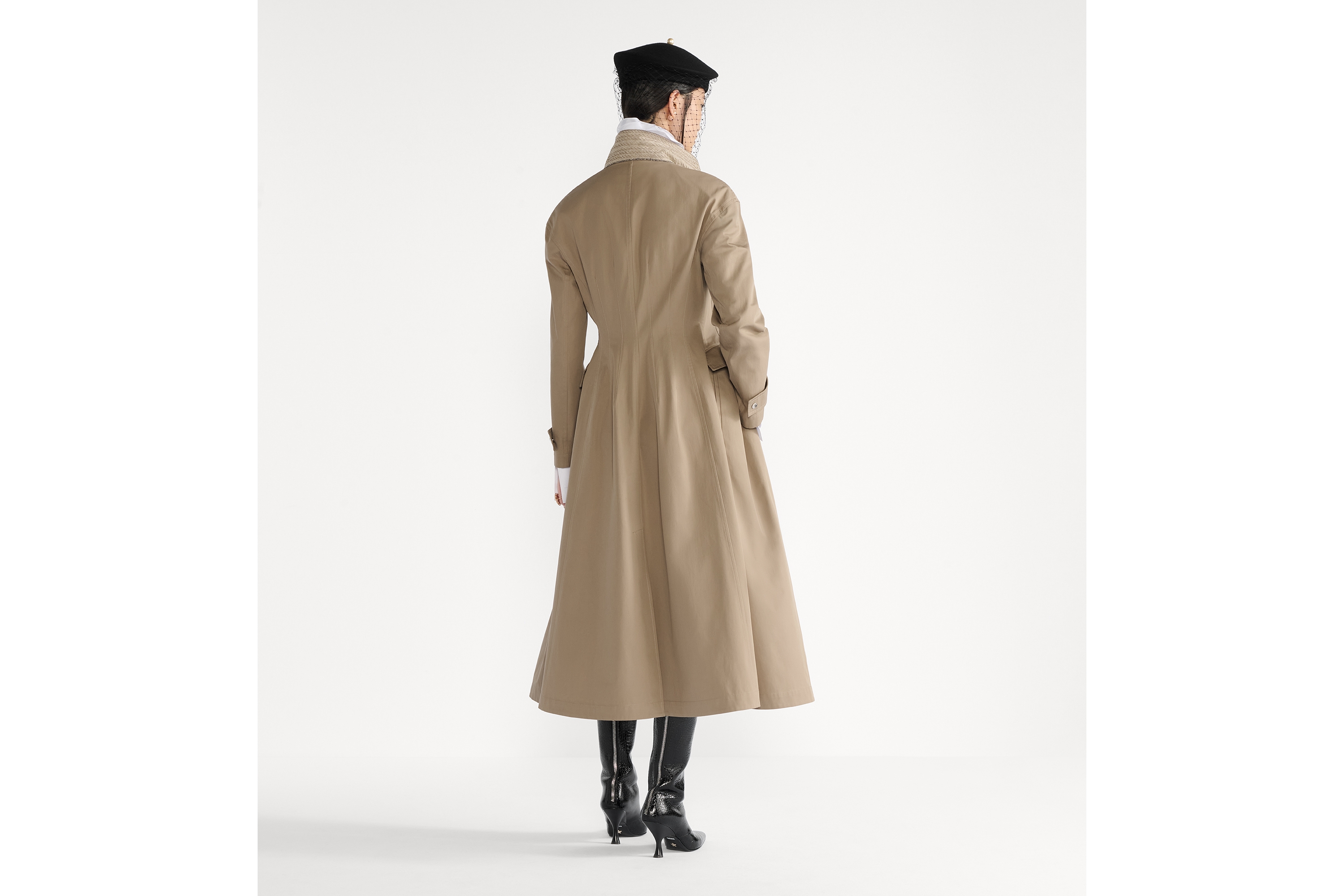Trench Coat with Integrated Corset