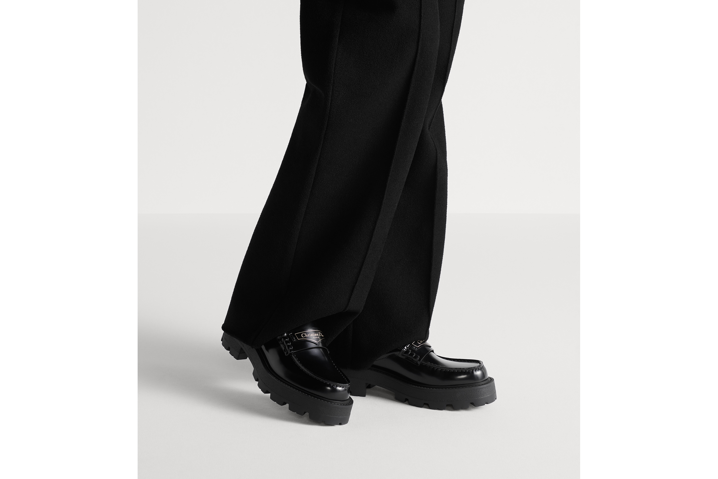 look_image_alt_prefix Dior Boy-muiltje Zwart geborsteld kalfsleer E14