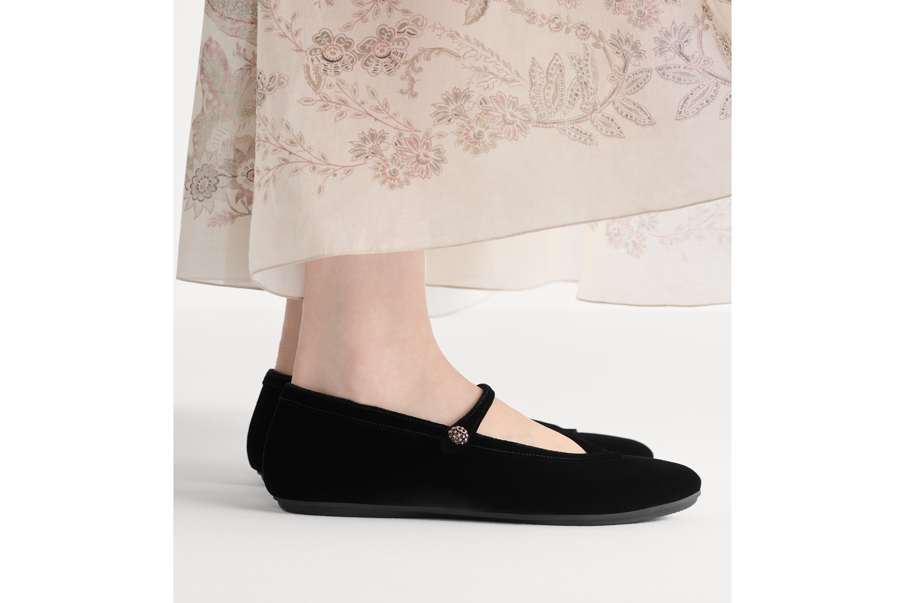 look_image_alt_prefix Dior New Ballet-ballerina Zwart fluweel E15