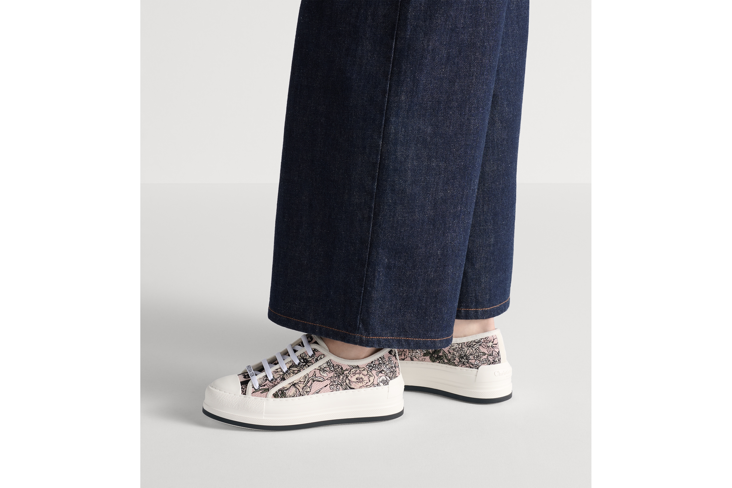 Dior Lucky Walk'n'Dior Platform Sneaker Rose des Vents Flowers