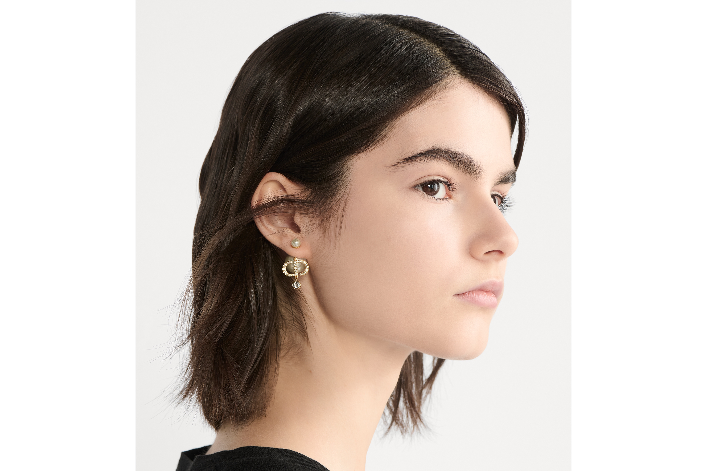 DIOR | Dior Tribales ピアス メタル・レジンパール・クリスタル