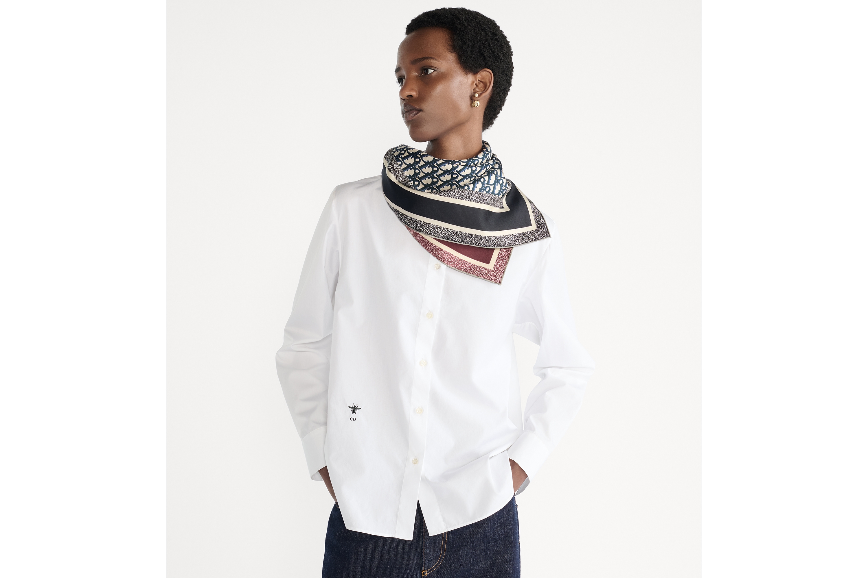 Dior Oblique Diortwin 90 Square Scarf