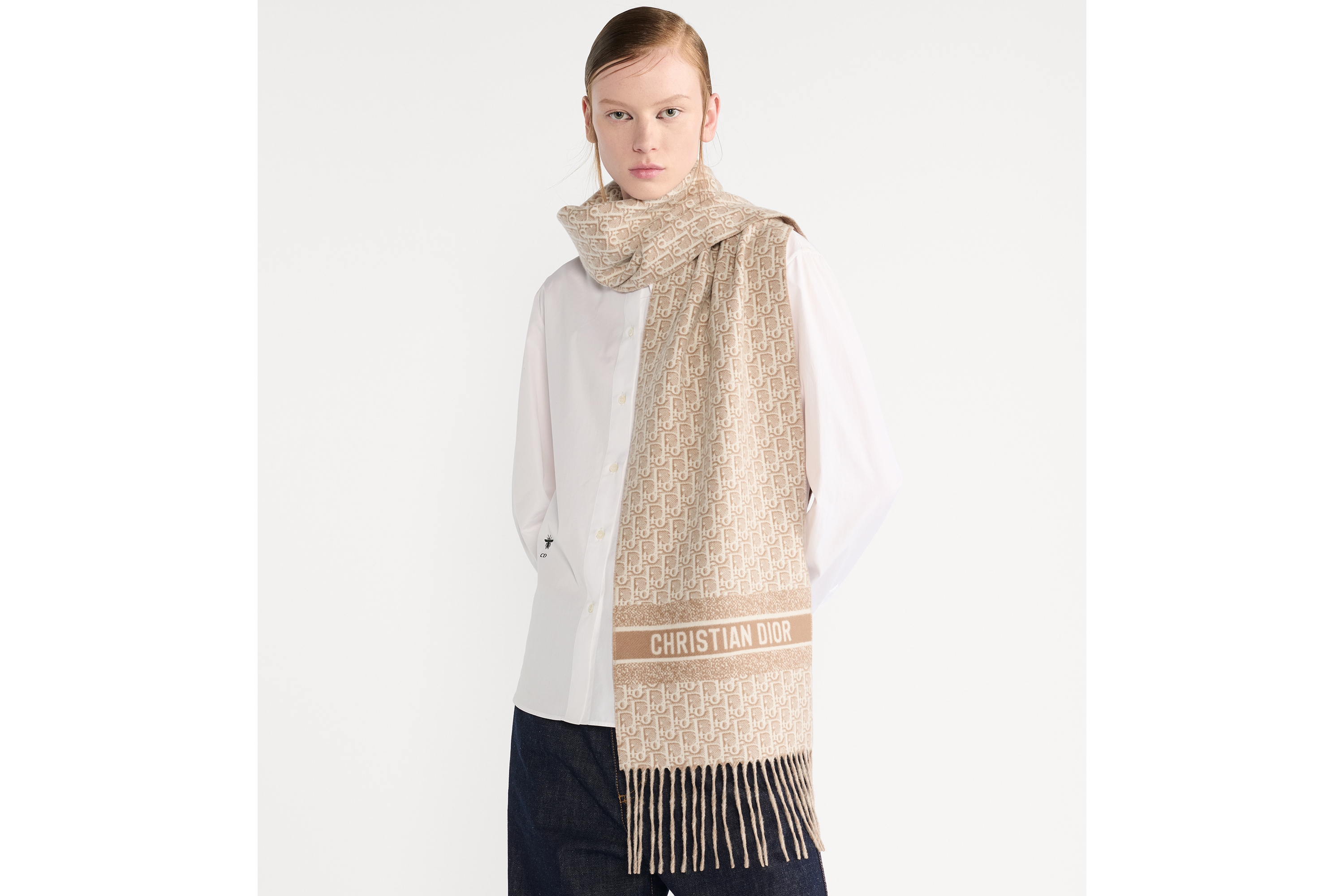 Dior Oblique Natte Scarf