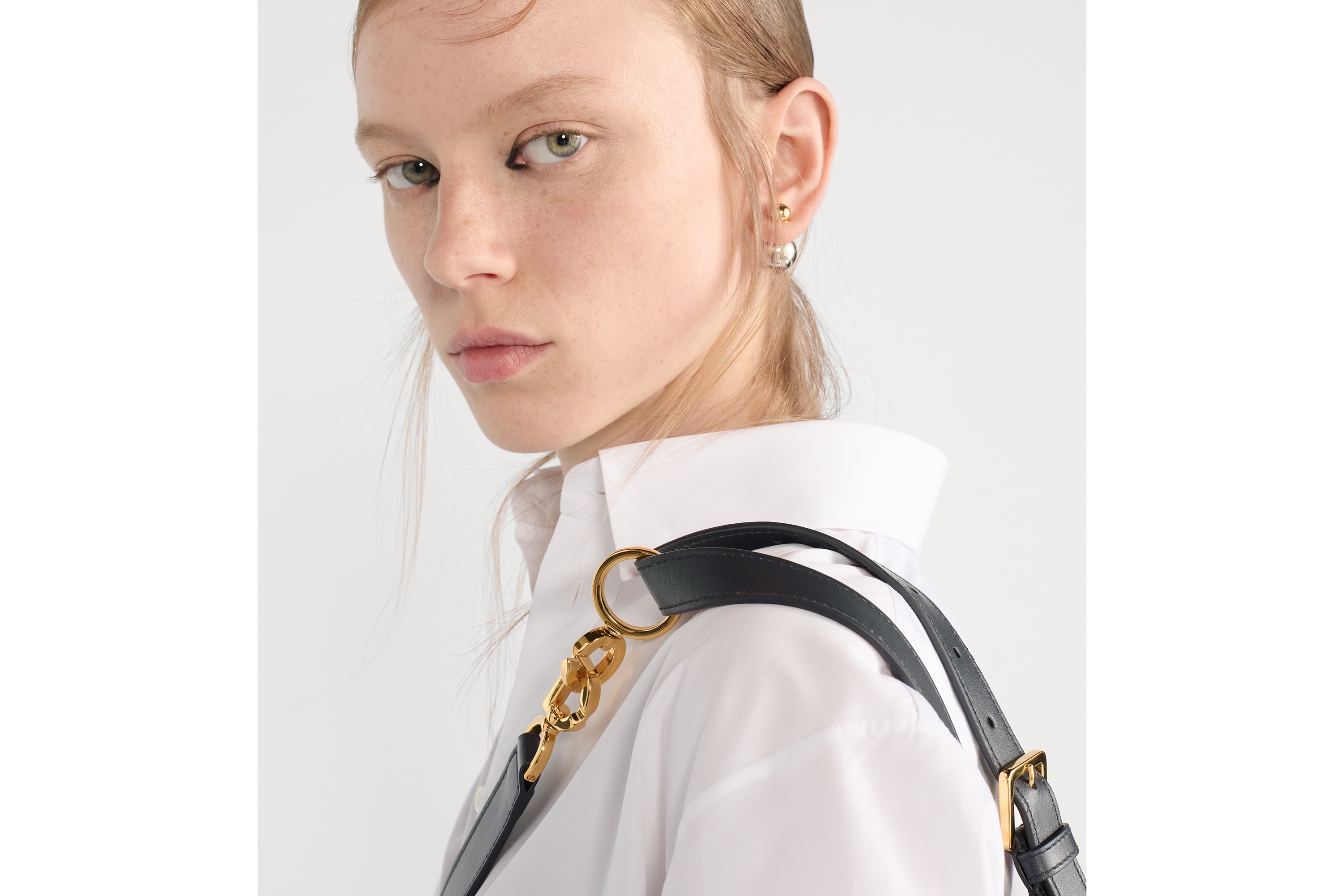 Look Sac D-Journey Small Toile jacquard Denim Dior Oblique gris E08