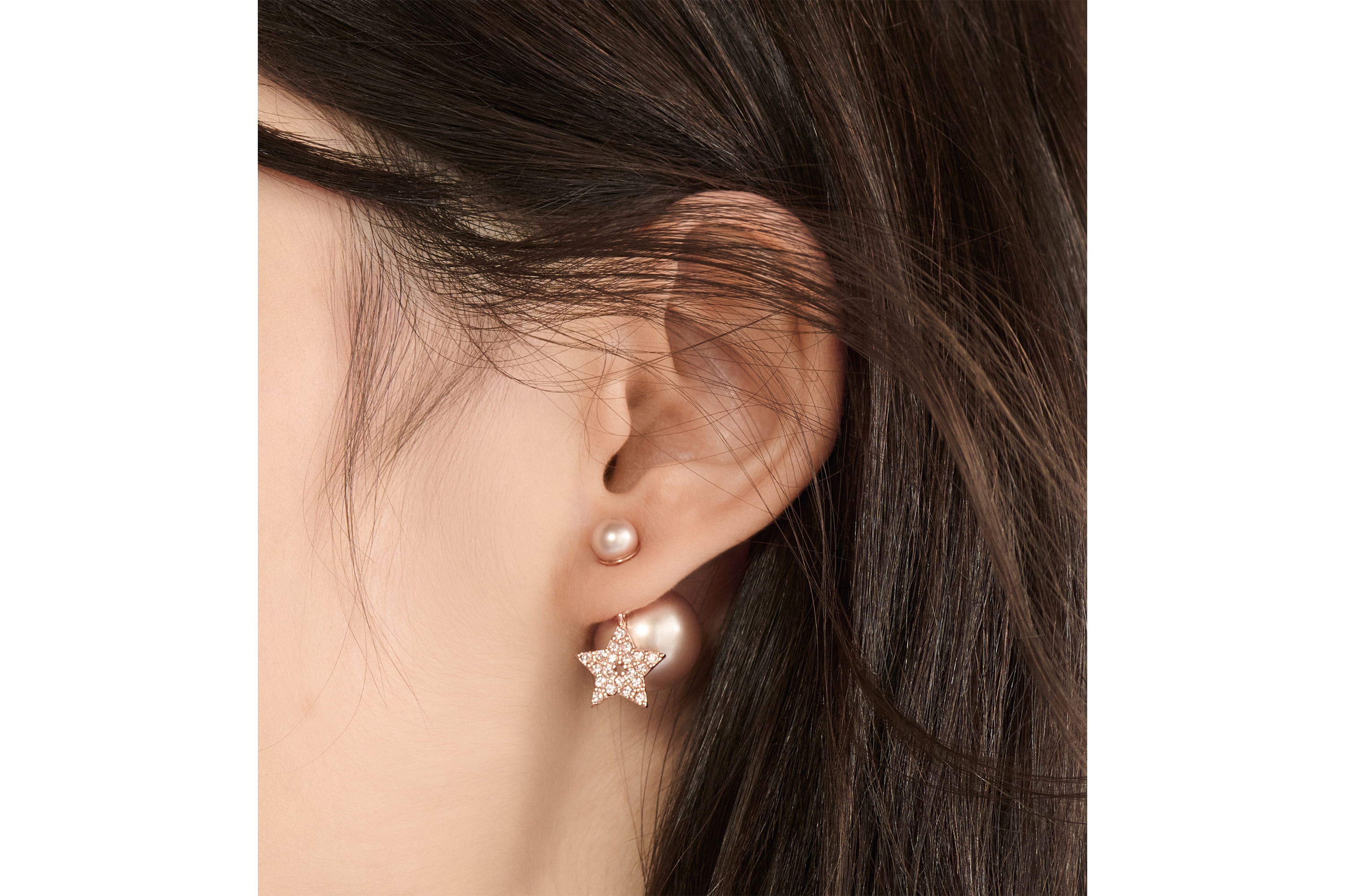 DIOR | Dior Tribales ピアス メタル・レジンパール・クリスタル