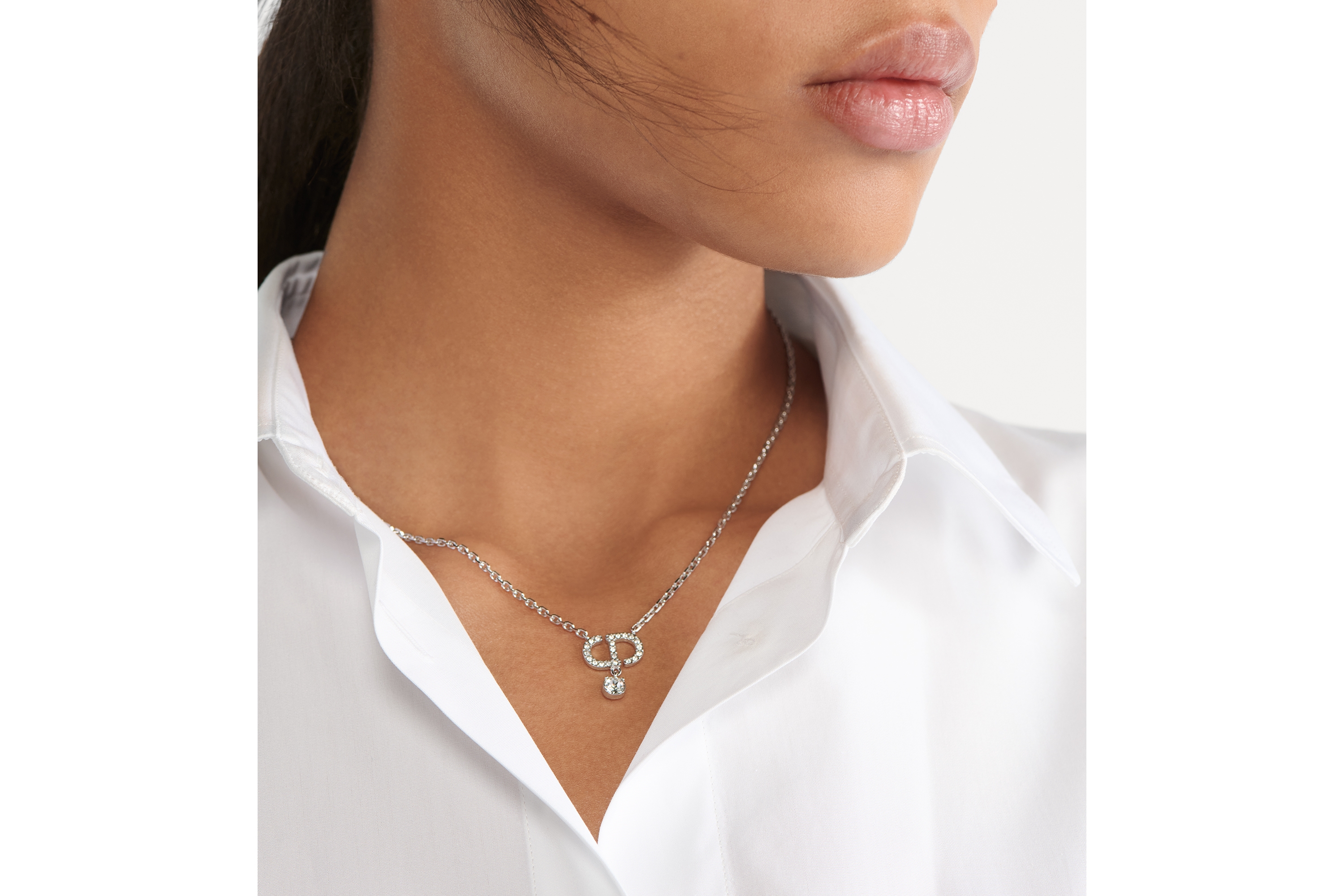 Petit CD ネックレス Dior メタル＆クリスタル DIOR | Petit CD