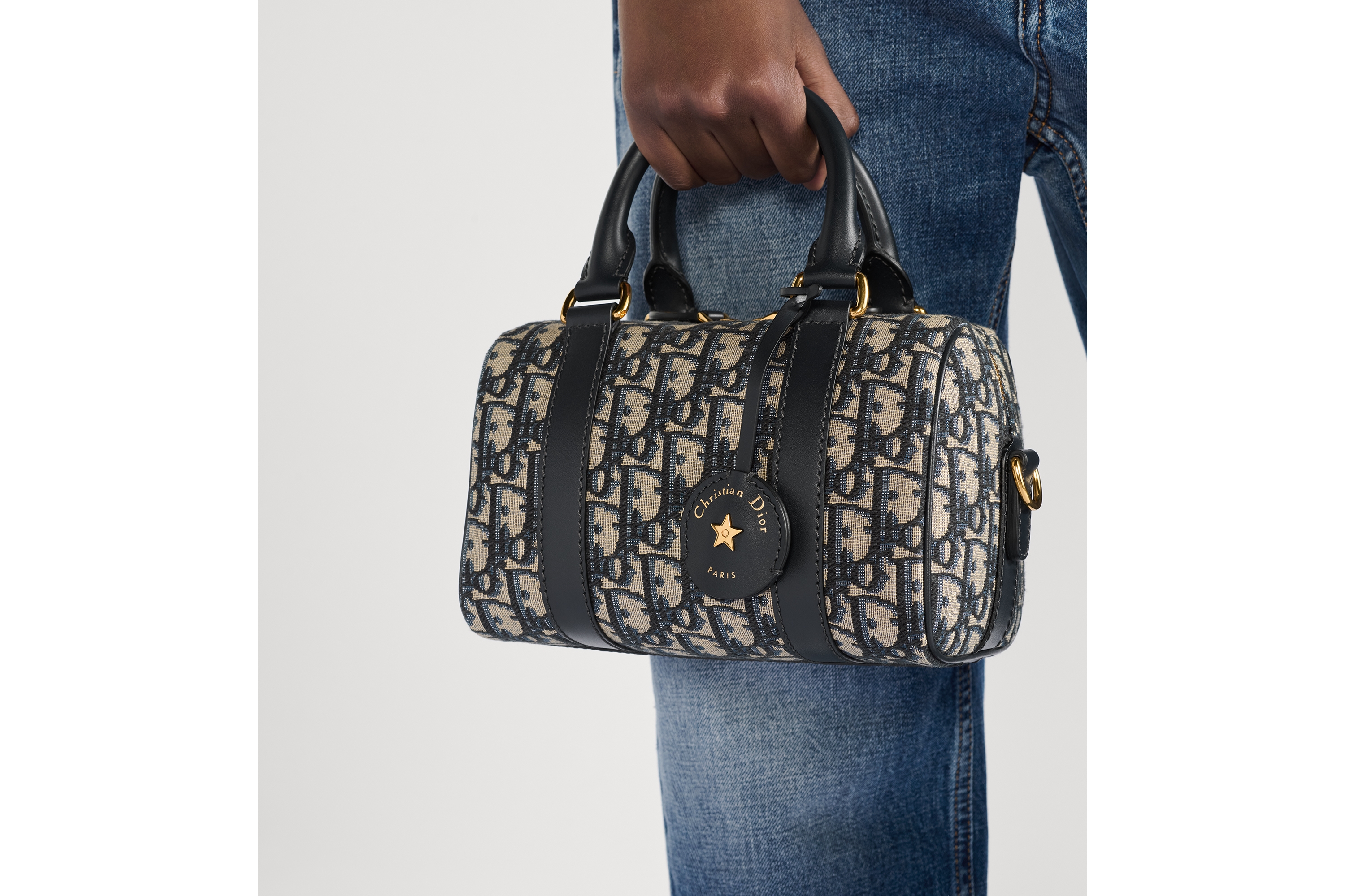 Sac Soft Dior Groove 20 Toile jacquard Dior Oblique bleu E11