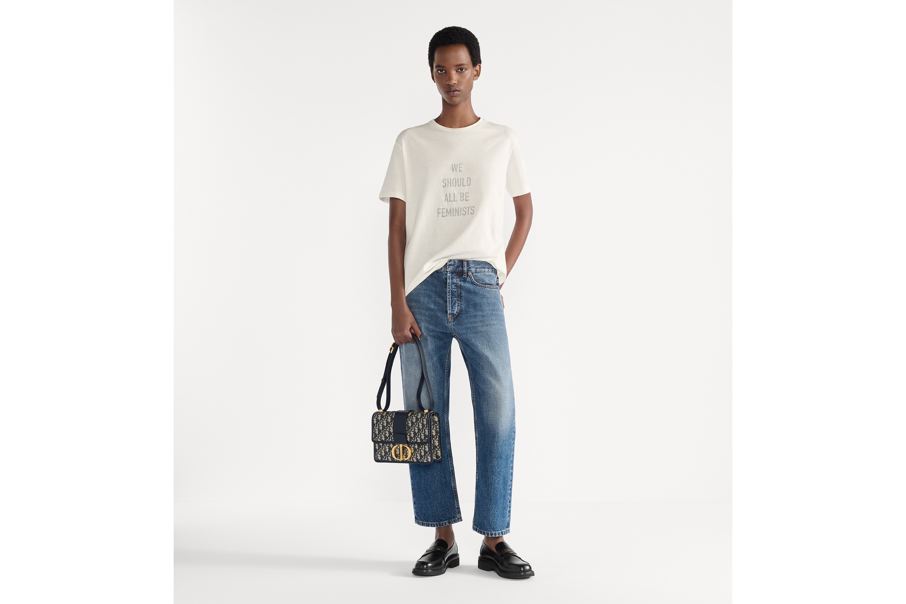 Look 30 Montaigne Bag Blue Dior Oblique Jacquard E01