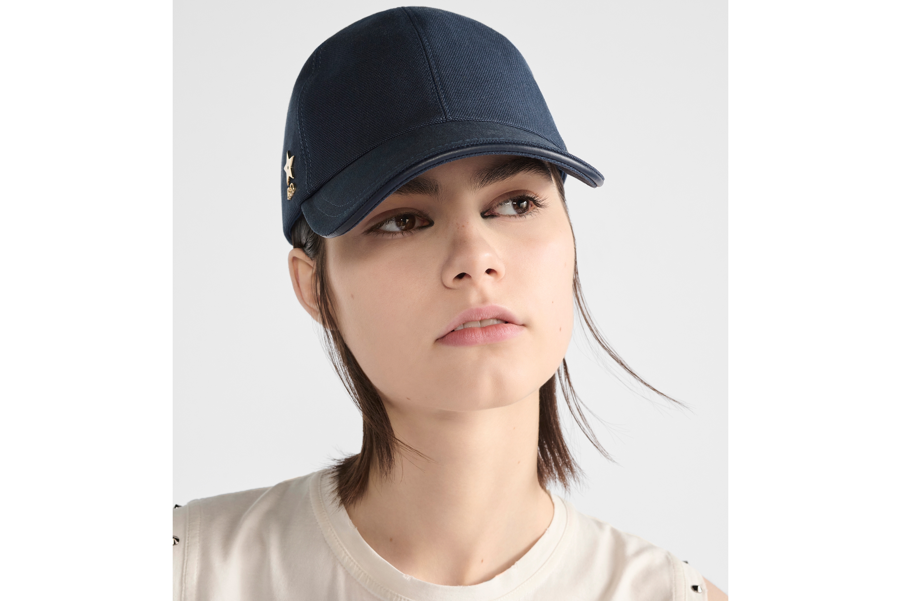 Casquette D-Player Toile de coton bleu E08