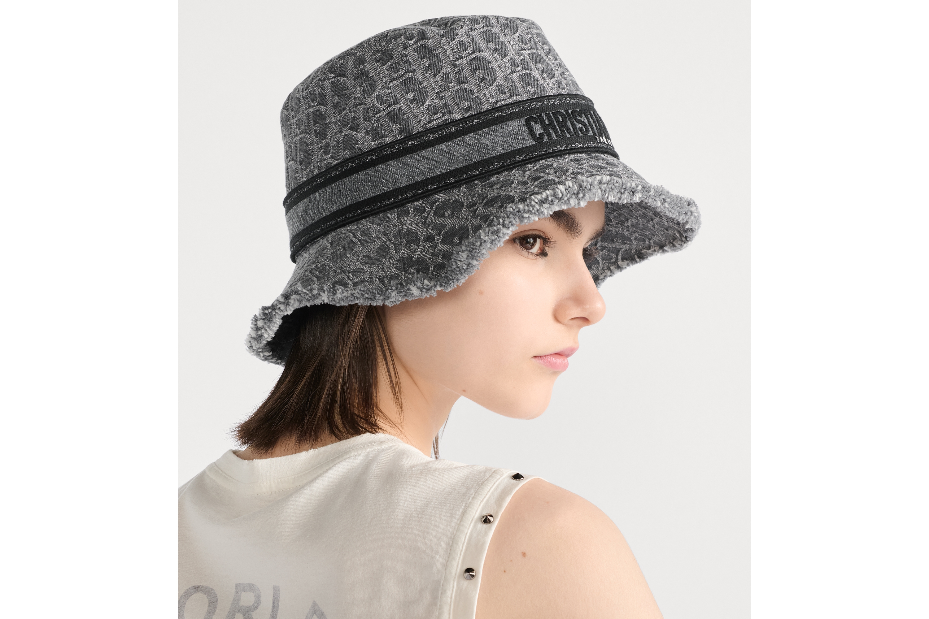 D-Bobby Dior Oblique Small-Brim Bucket Hat