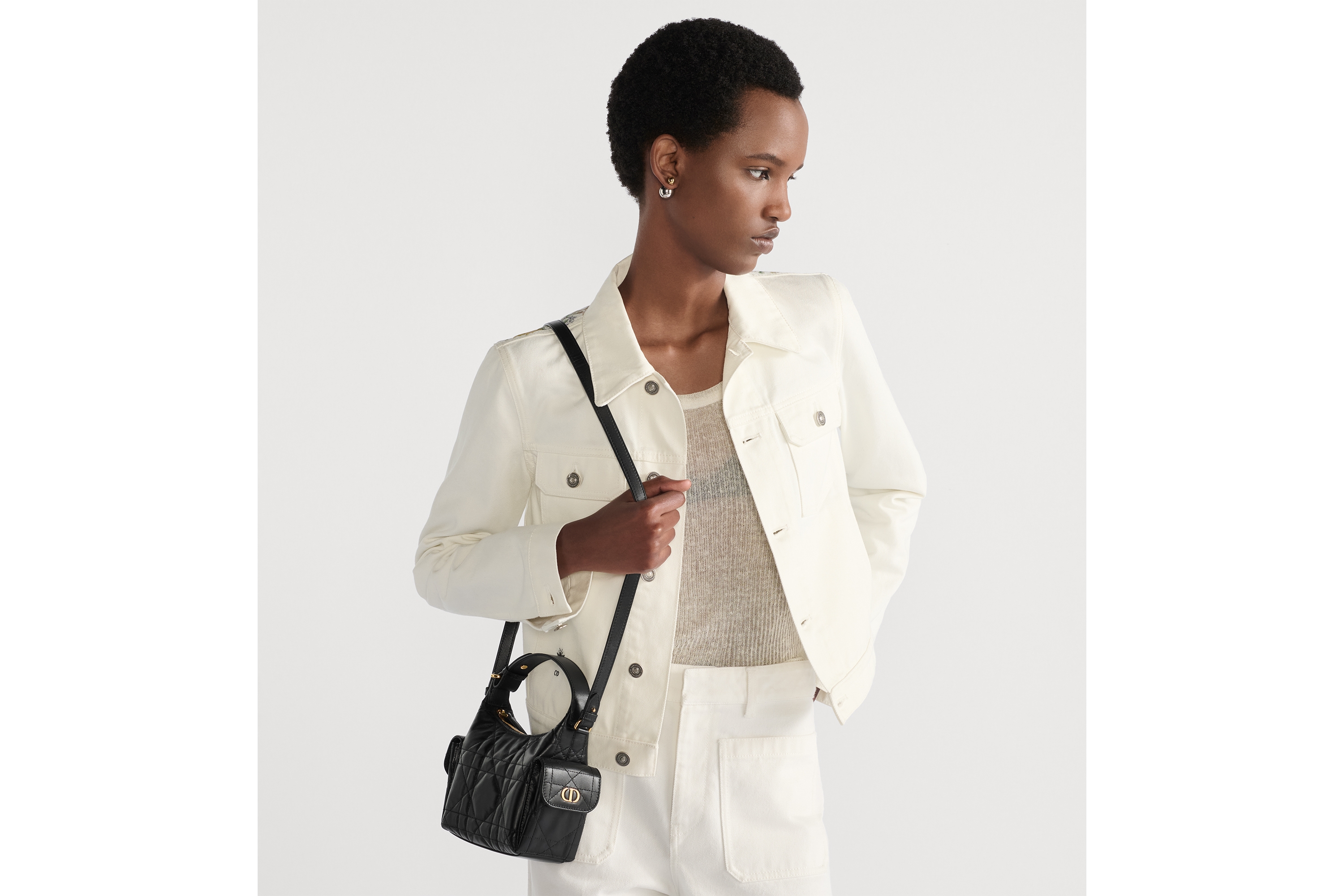 look_image_alt_prefix D-Dream Minitasche Macrocannage Lammleder in Schwarz E04