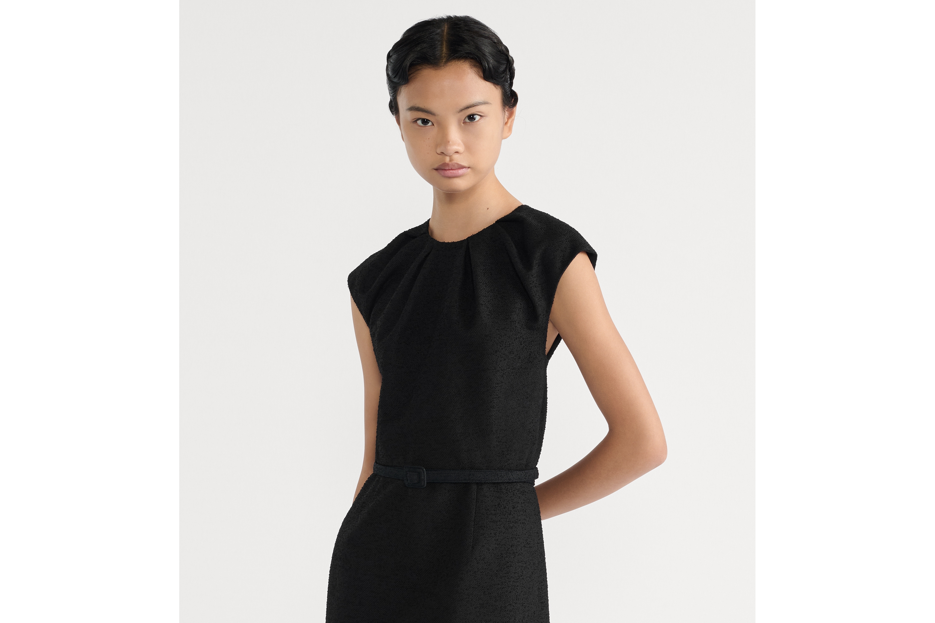 Mid-Length Belted Dress