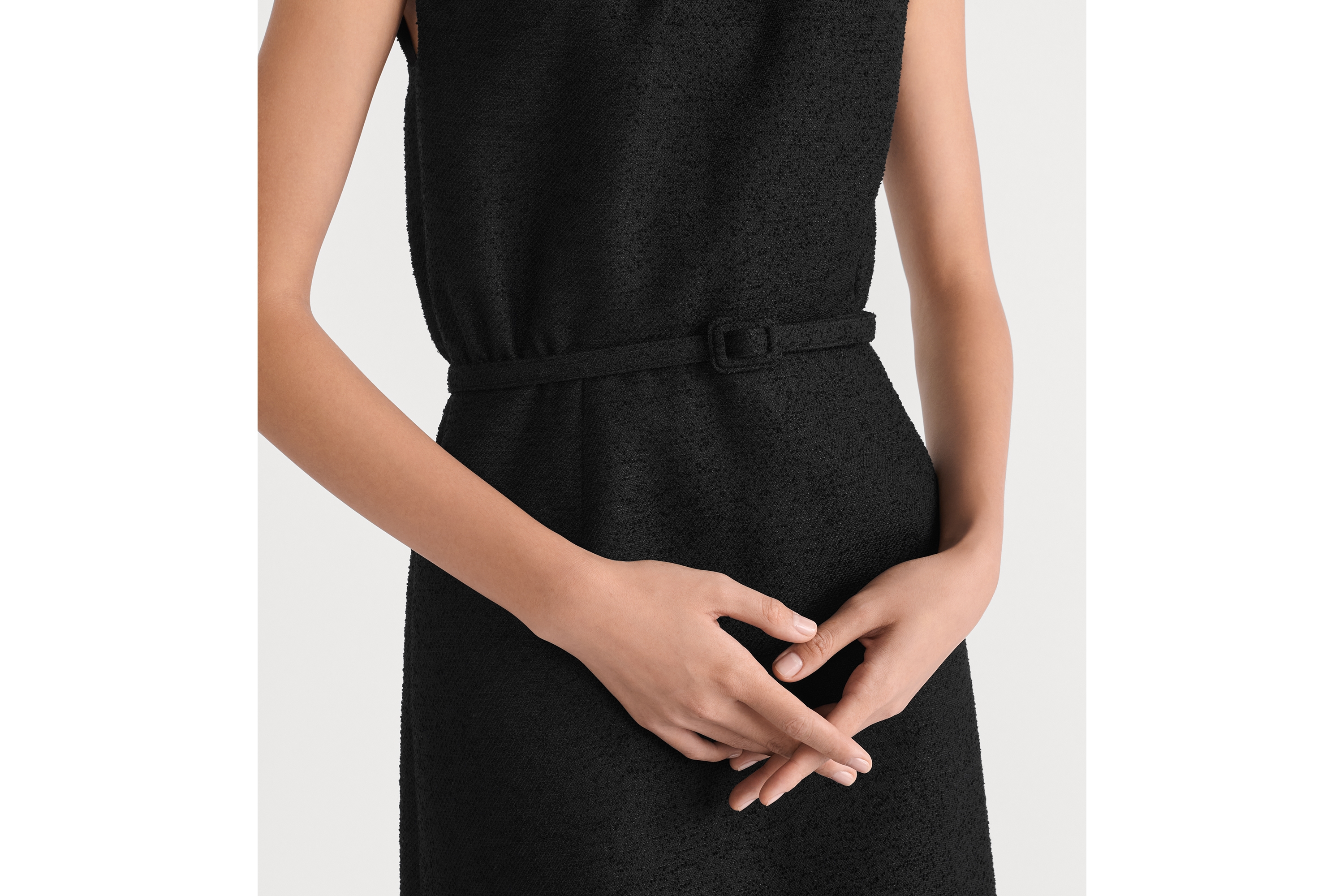 Mid-Length Belted Dress