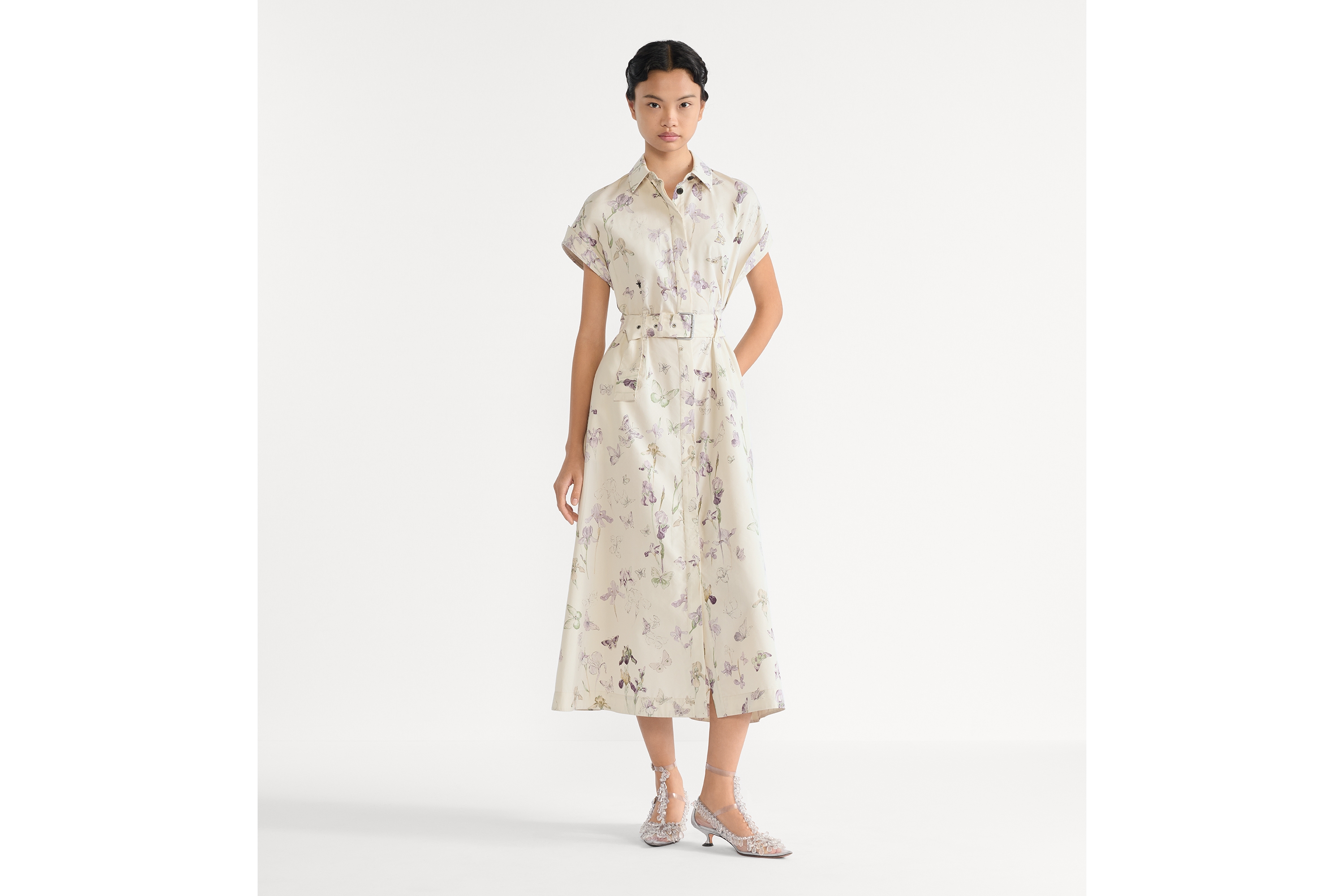 Mid-Length Belted Shirtdress