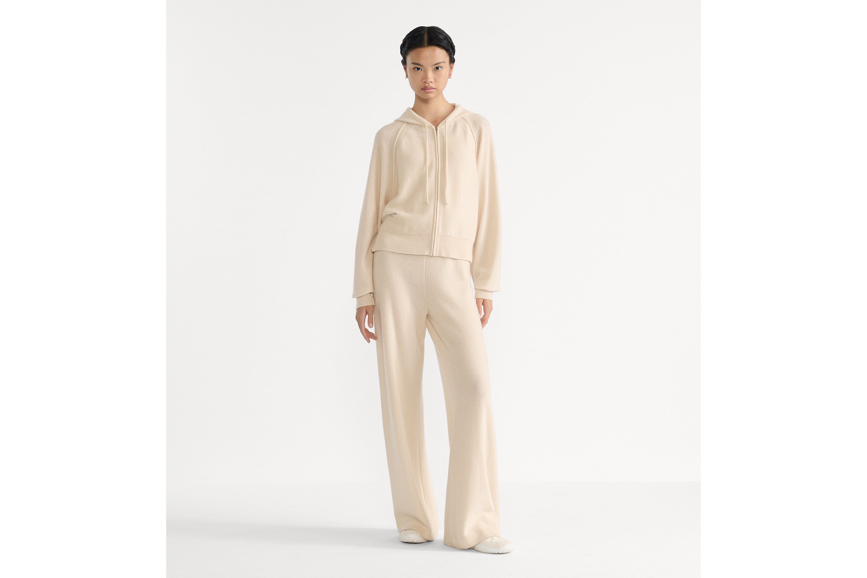 DIOR | フード付き ジップカーディガン カシミヤニット