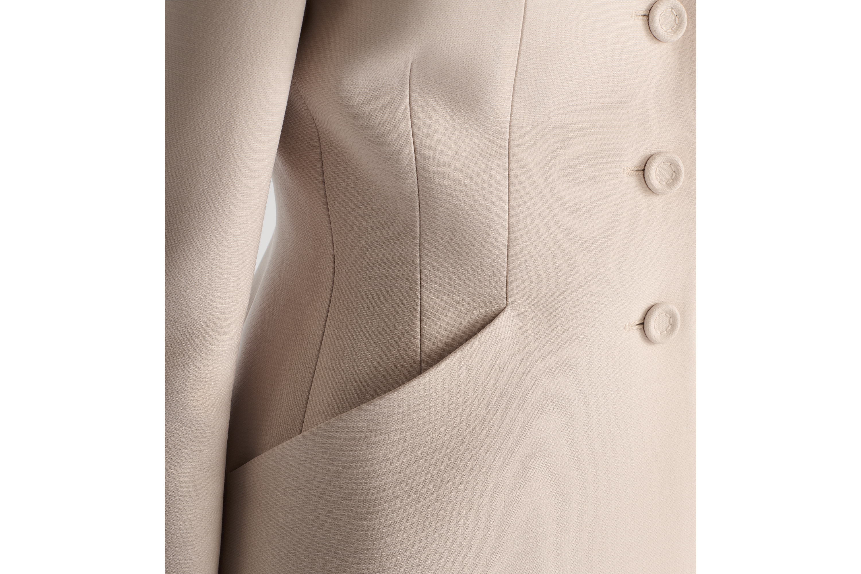 Look 30 Montaigne Bar Jacket Gray Wool and Silk E13