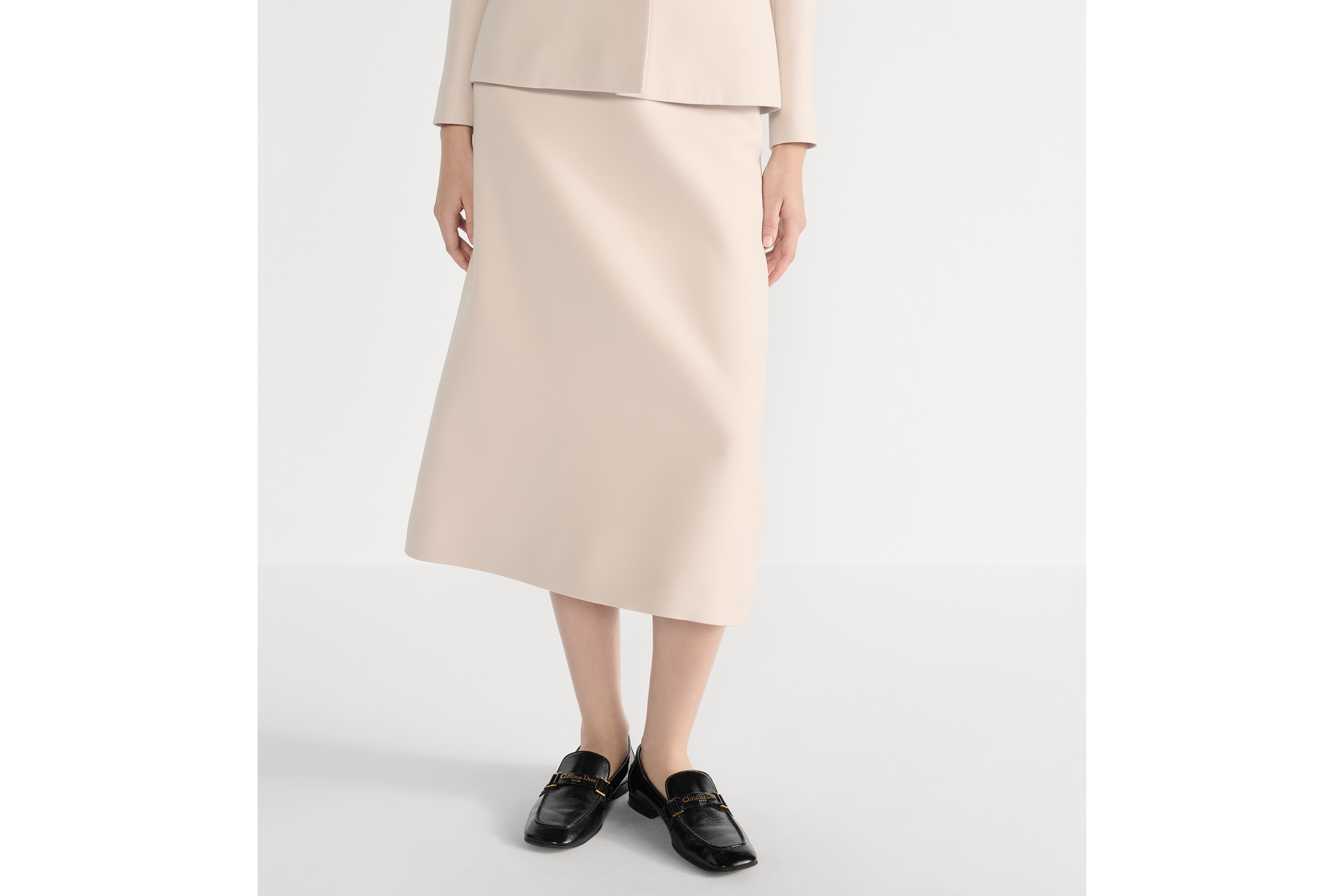 look_image_alt_prefix フレア ミディスカート ウール & シルク E14