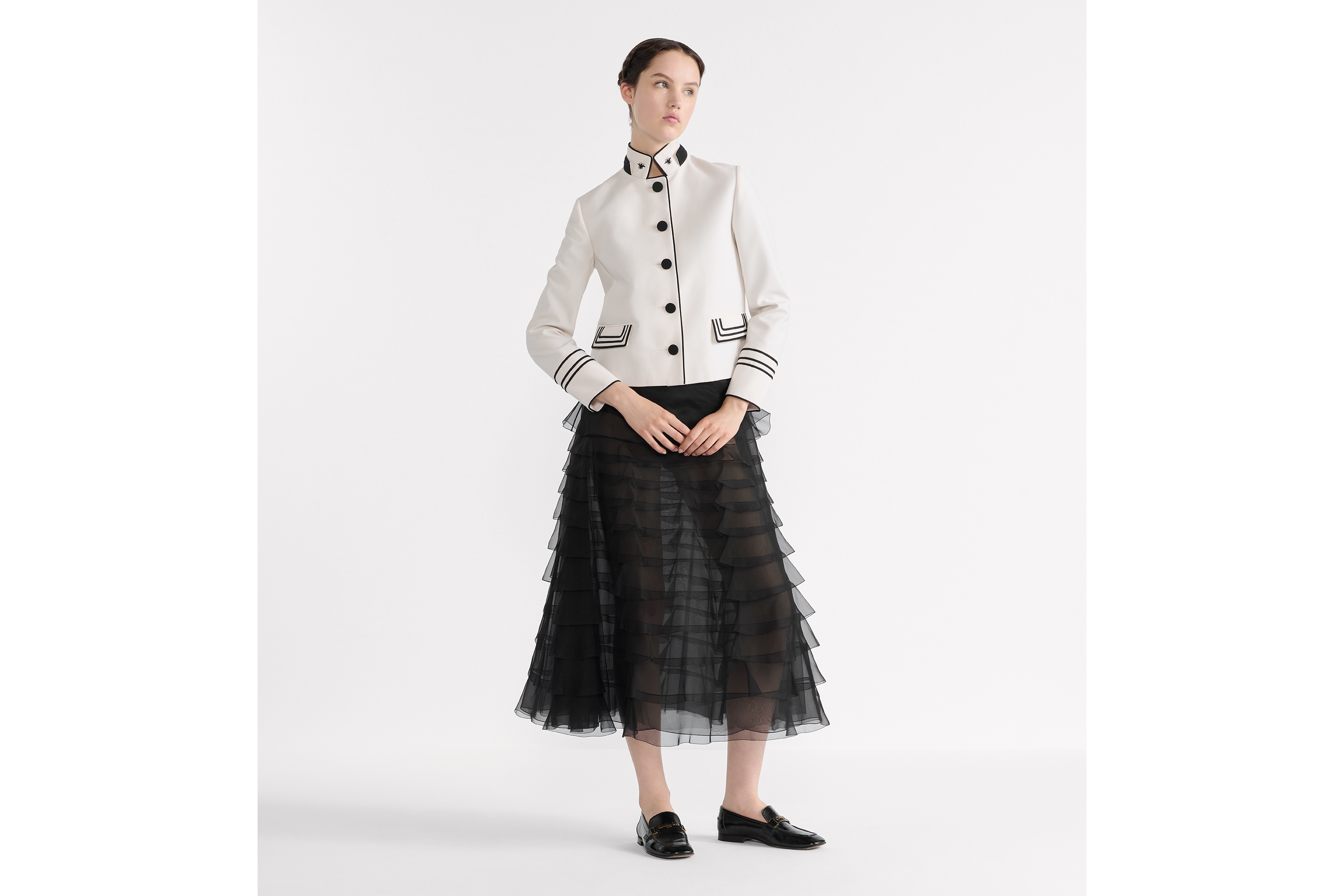 Mid-Length Ruffled Skirt
