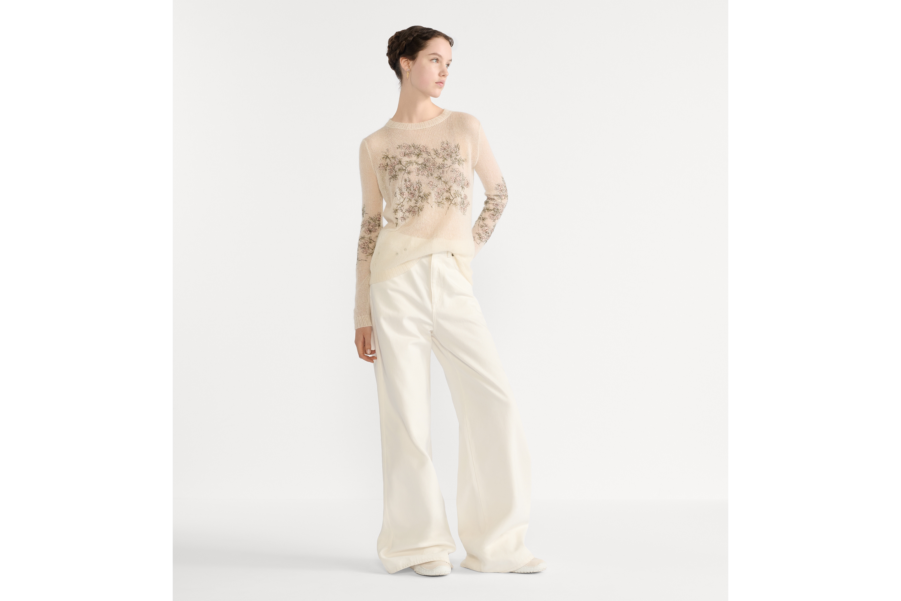 セーター Rosier de Dior シルク・モヘヤ・アルパカ ブレンド ニット E01