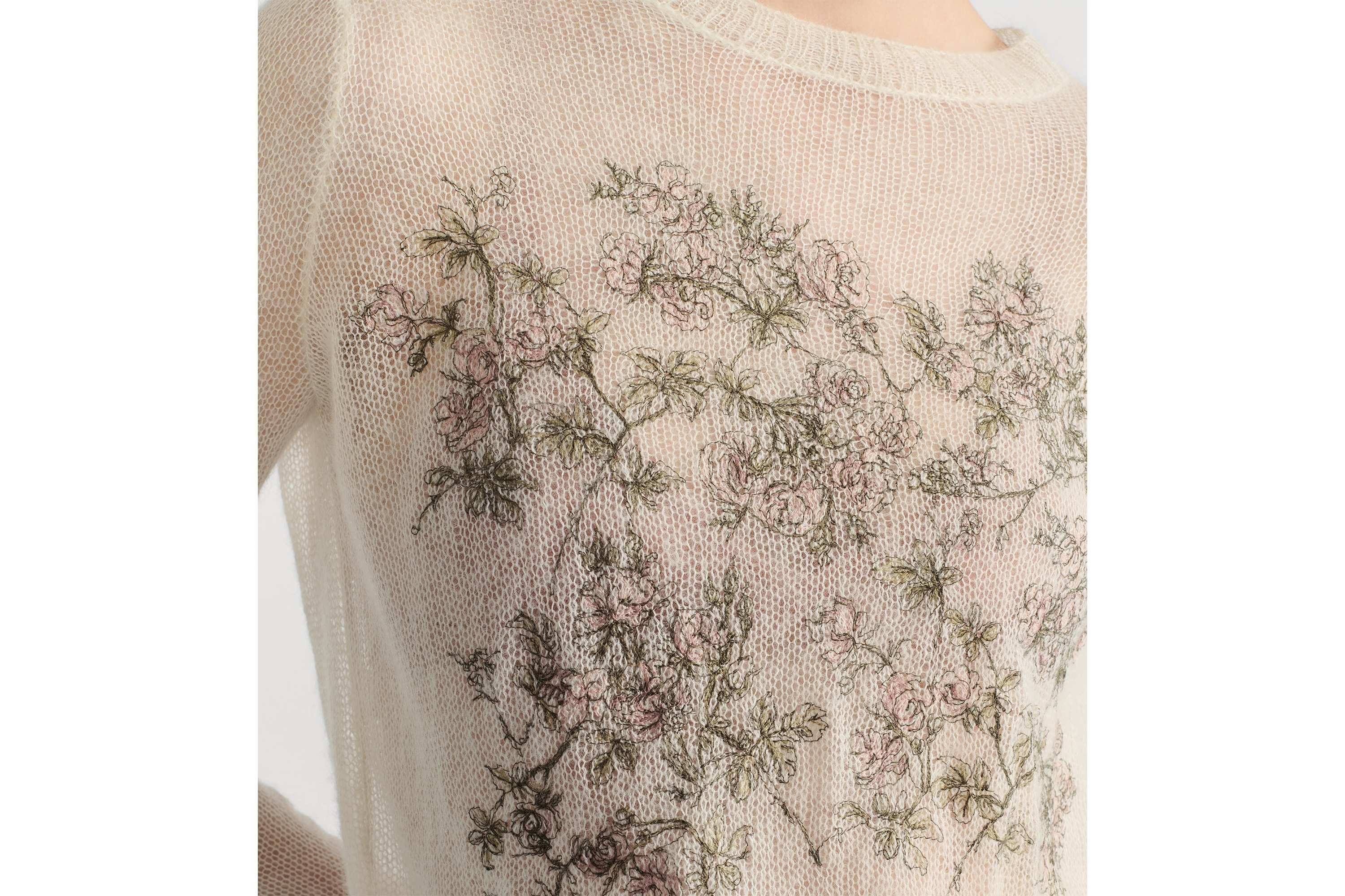 セーター Rosier de Dior シルク・モヘヤ・アルパカ ブレンド ニット E12