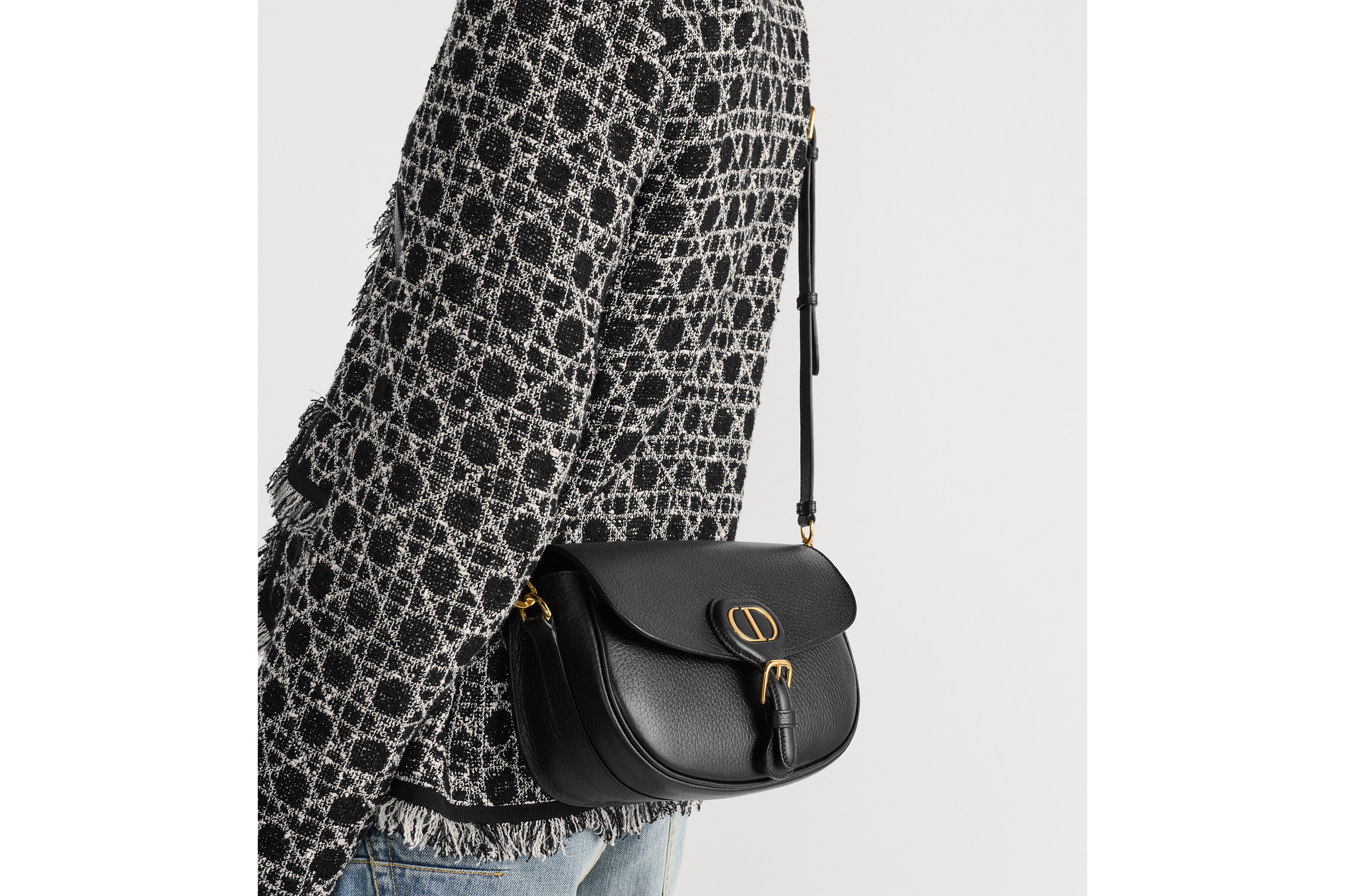 Look Dior Bobby Multicarry Bag Black Grained Calfskin E17