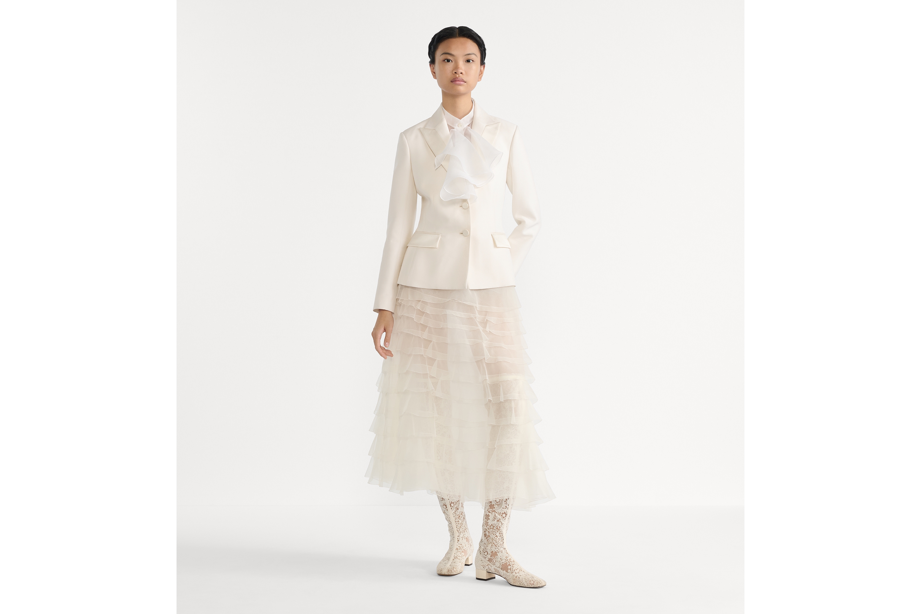 Mid-Length Ruffled Skirt
