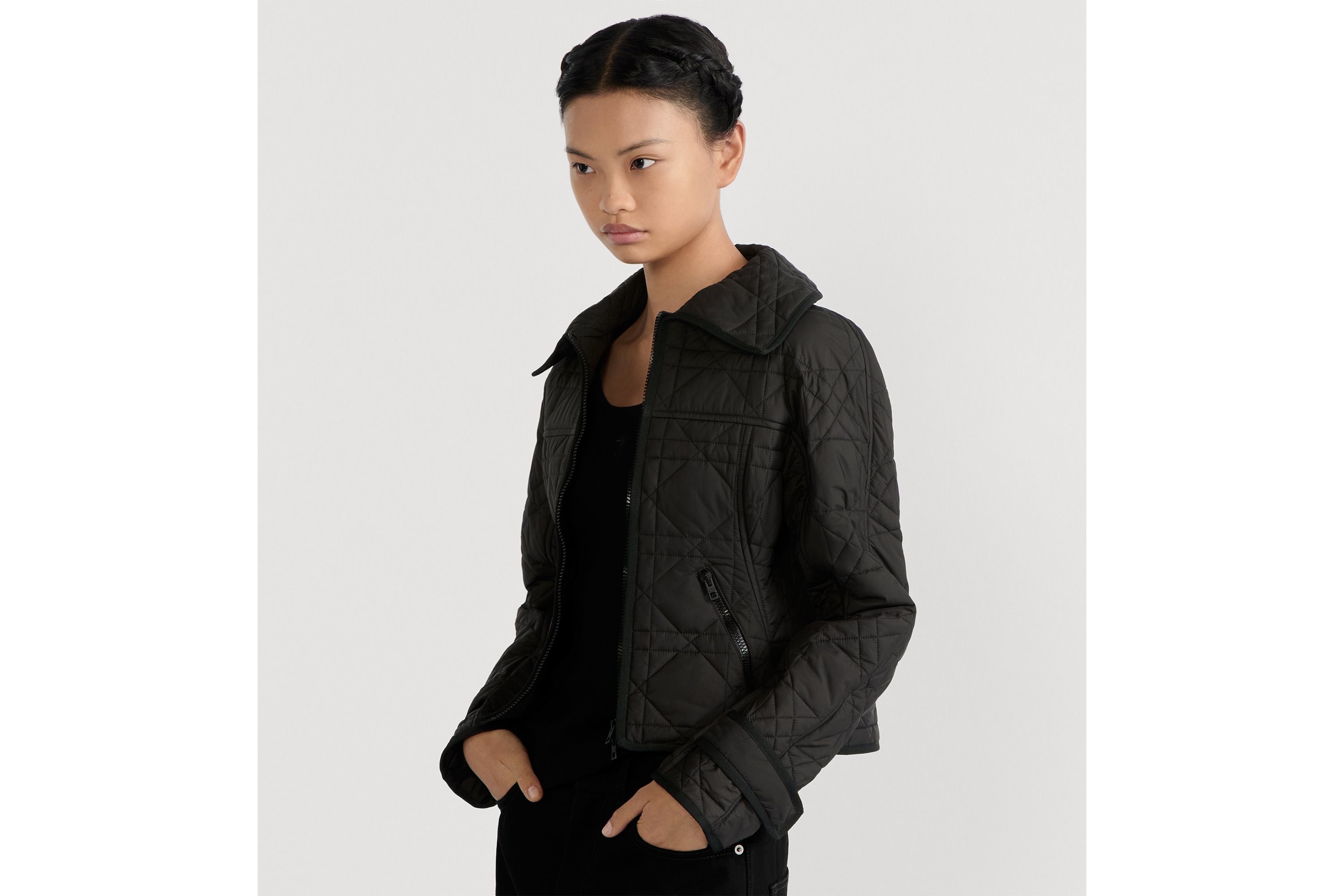 Dior ブラック ジップアップジャケット Dior ブラック ジップアップジャケット