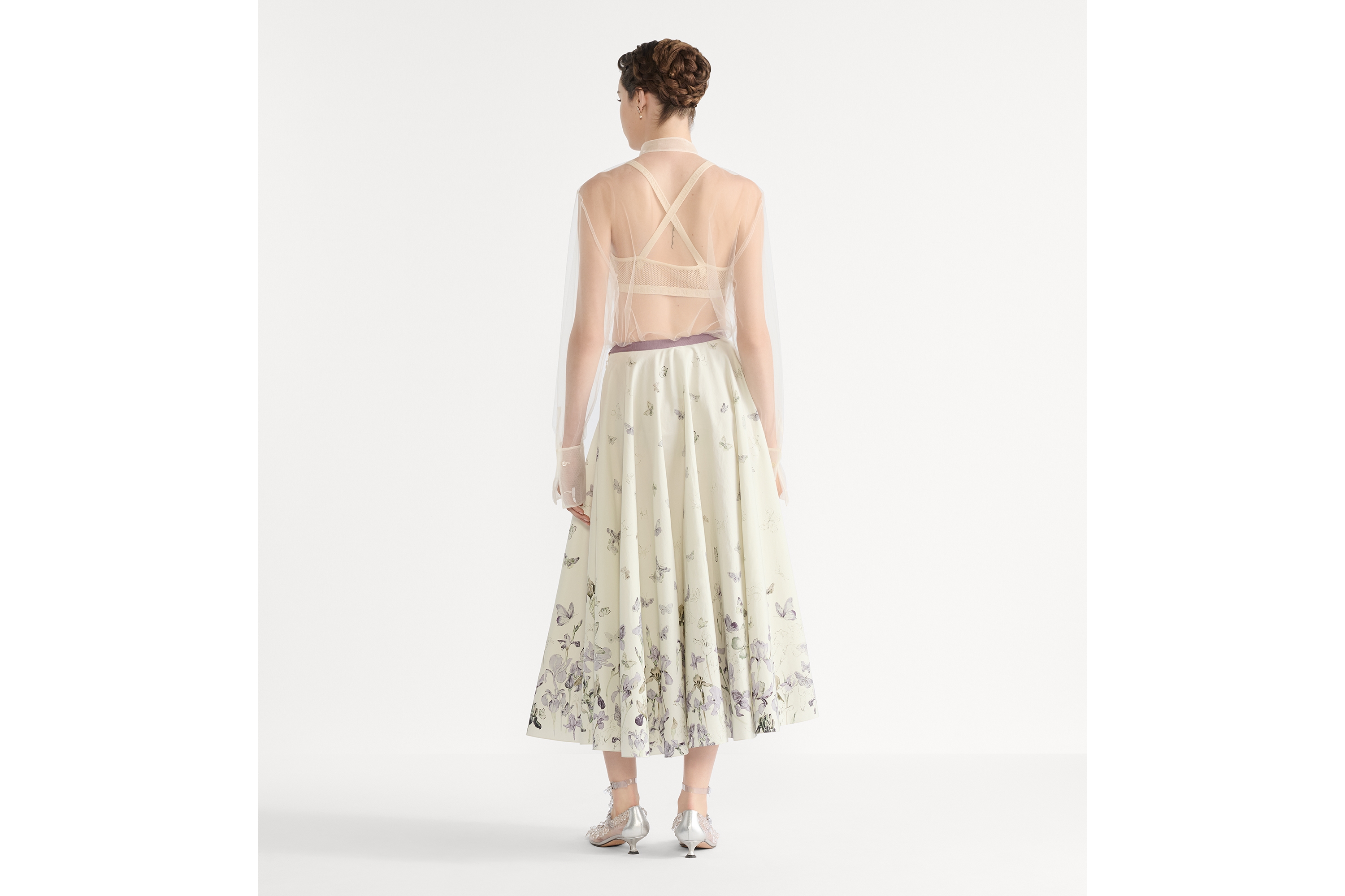 Mid-Length Flared Skirt