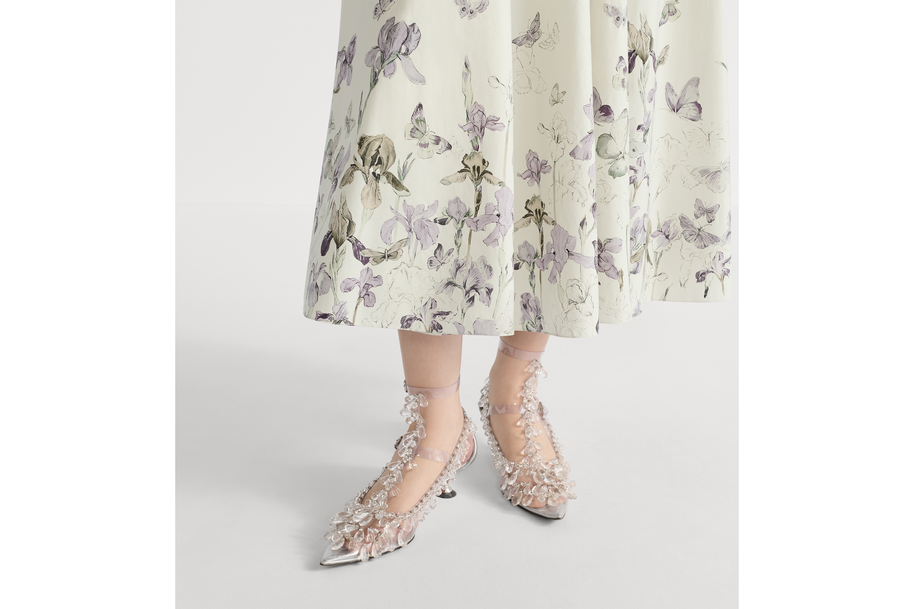 Mid-Length Flared Skirt